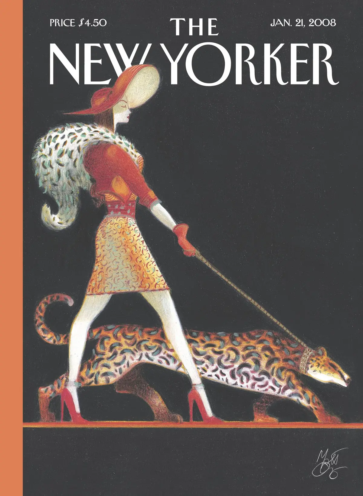Обложка The New Yorker, 21 января 2008: На охоте, художник Лоренцо Маттотти