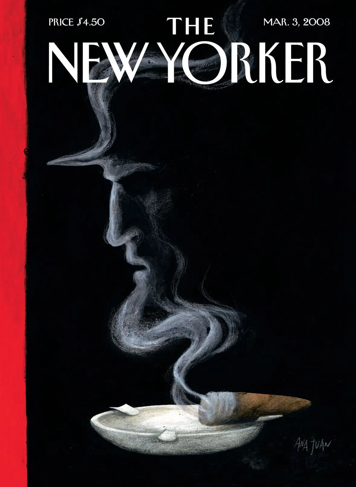Обложка The New Yorker, 3 марта 2008: Угасание, художник Ана Хуан