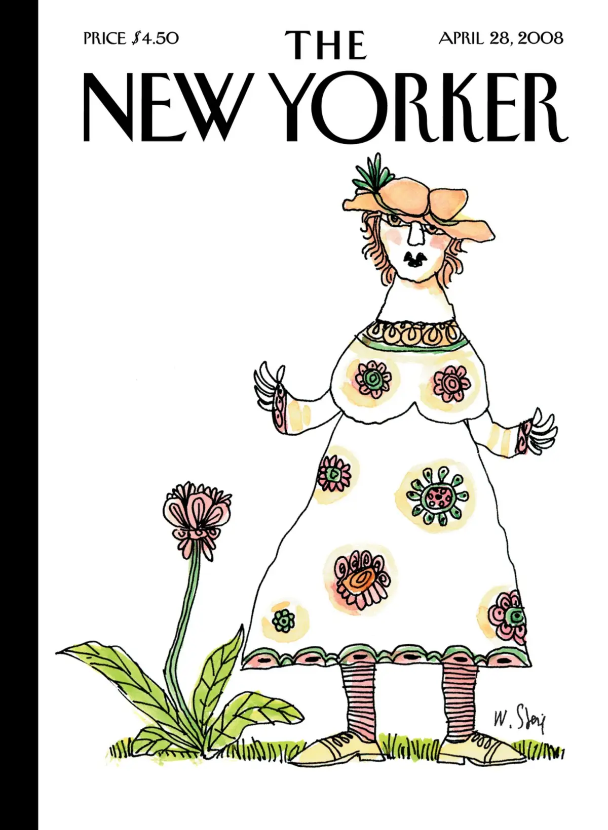 Обложка The New Yorker, 28 апреля 2008: Весеннее блаженство, художник Уильям Стейг