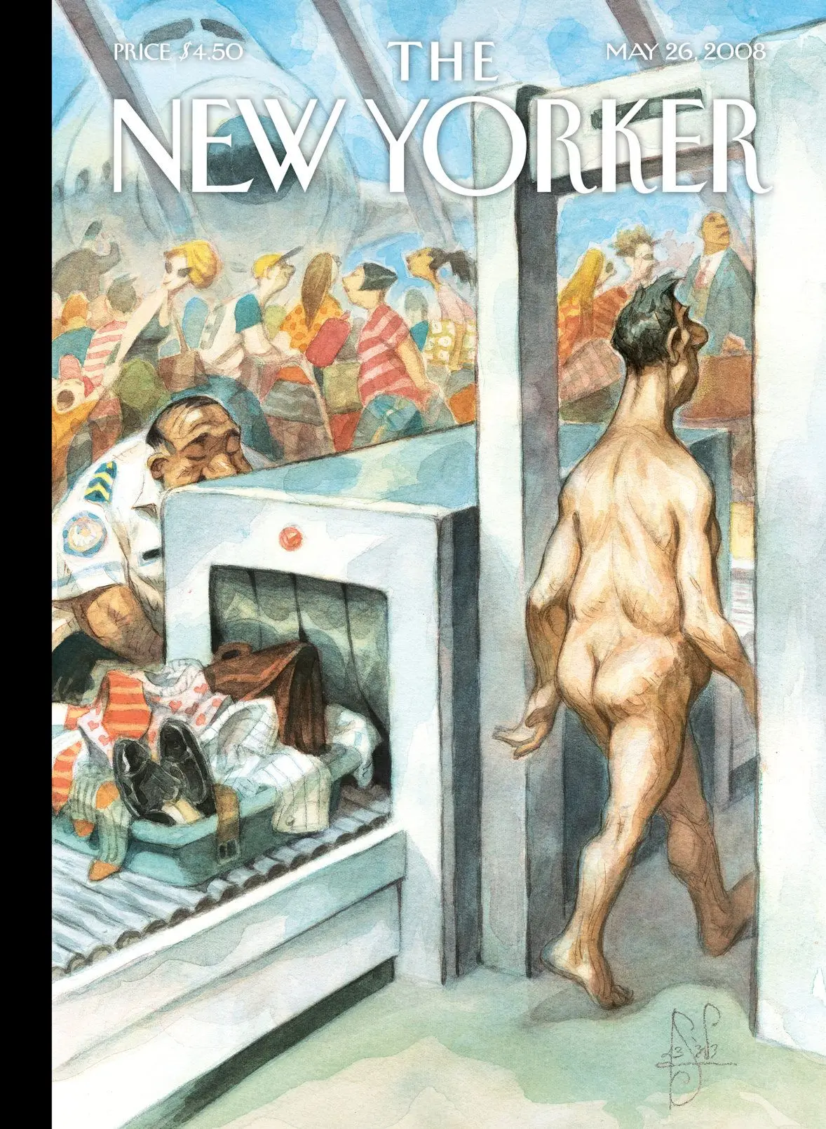 Обложка The New Yorker, 26 мая 2008: Через отжим, художник Питер де Сев