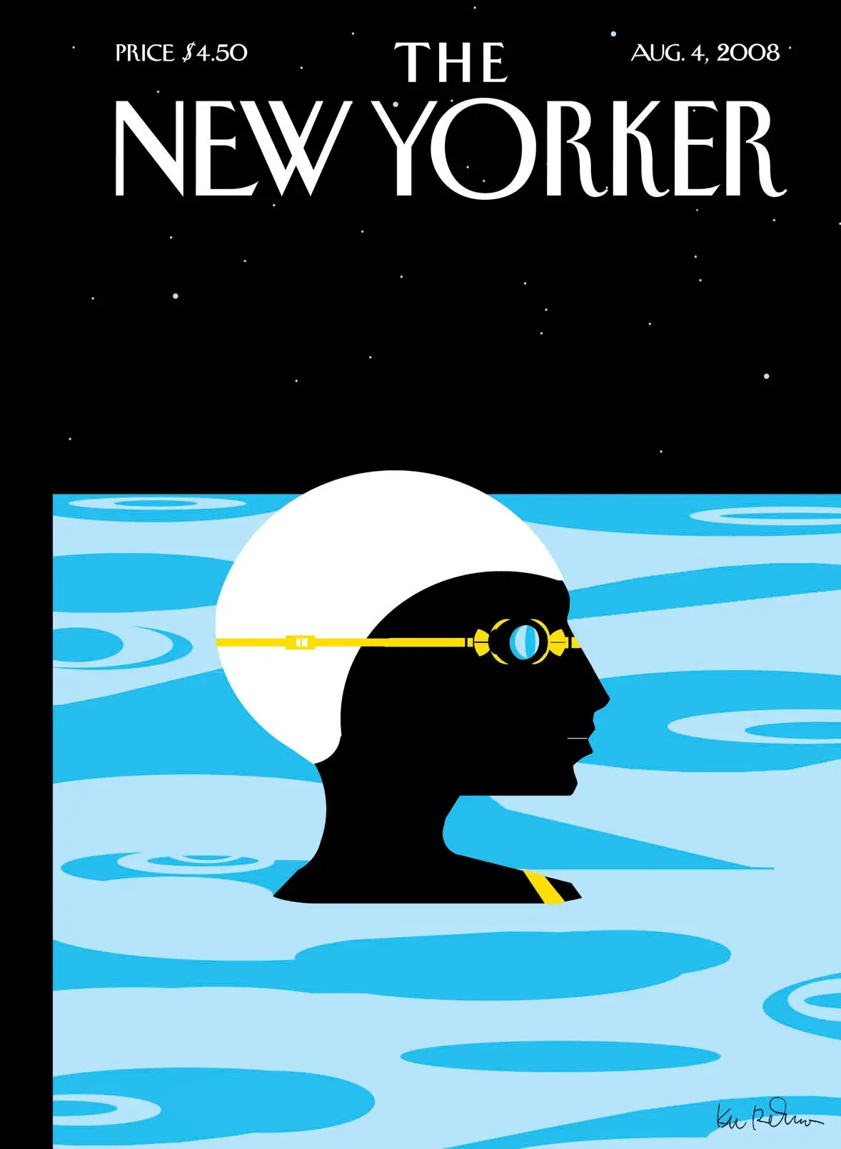 Обложка The New Yorker, 4 августа 2008: На ночь глядя, художник Ким Димарко