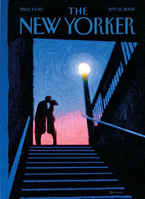 Обложка The New Yorker, 15 сентября 2008: Нью-йоркский момент, художник Эрик Друкер