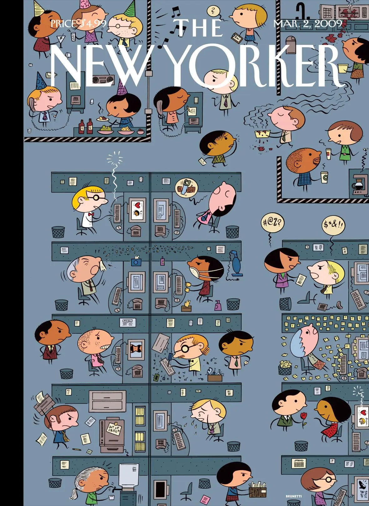 Обложка The New Yorker, 2 марта 2009: Экосистема, художник Иван Брунетти