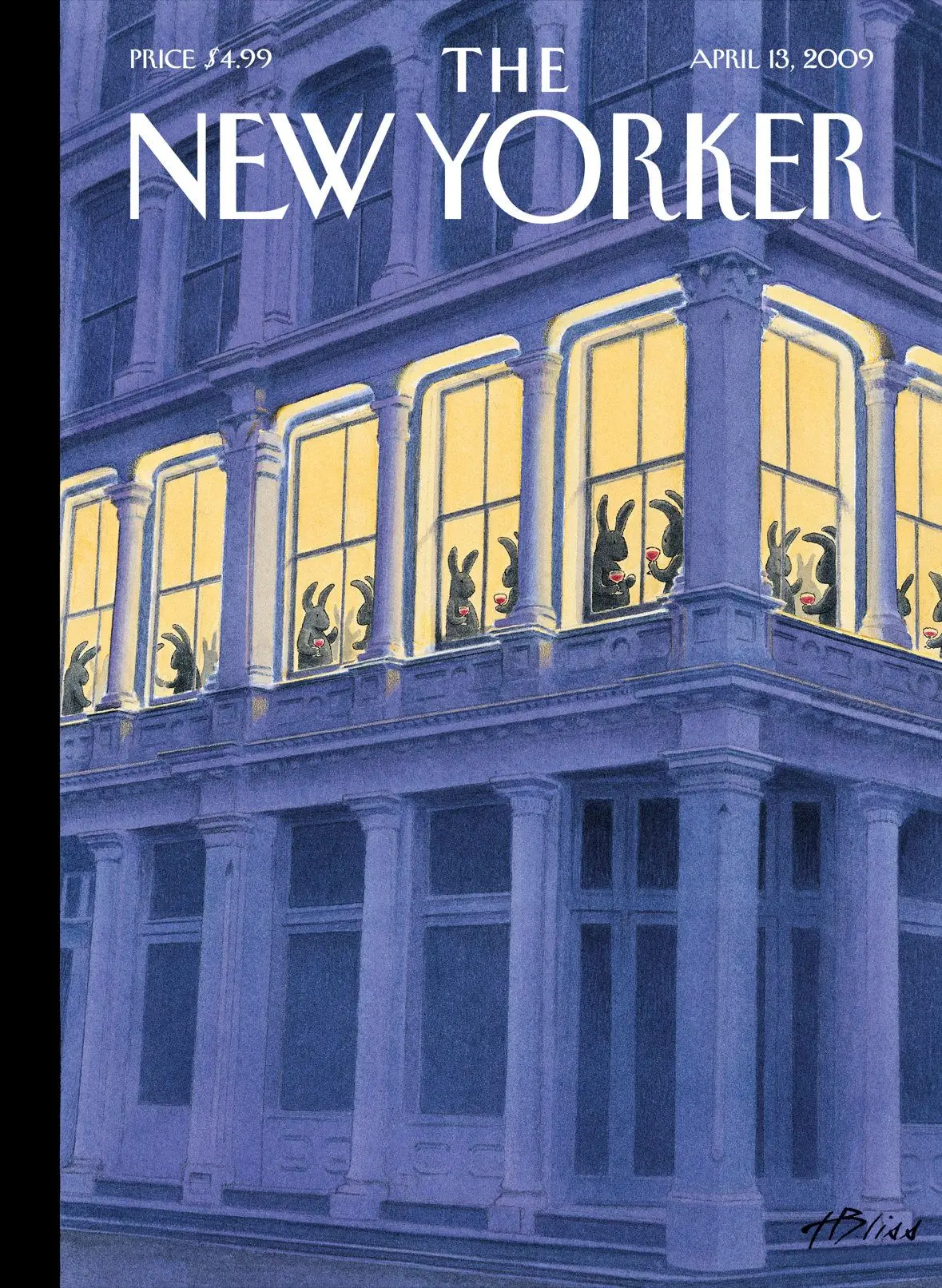 Обложка The New Yorker, 13 апреля 2009: Весеннее видение, художник Гарри Блисс