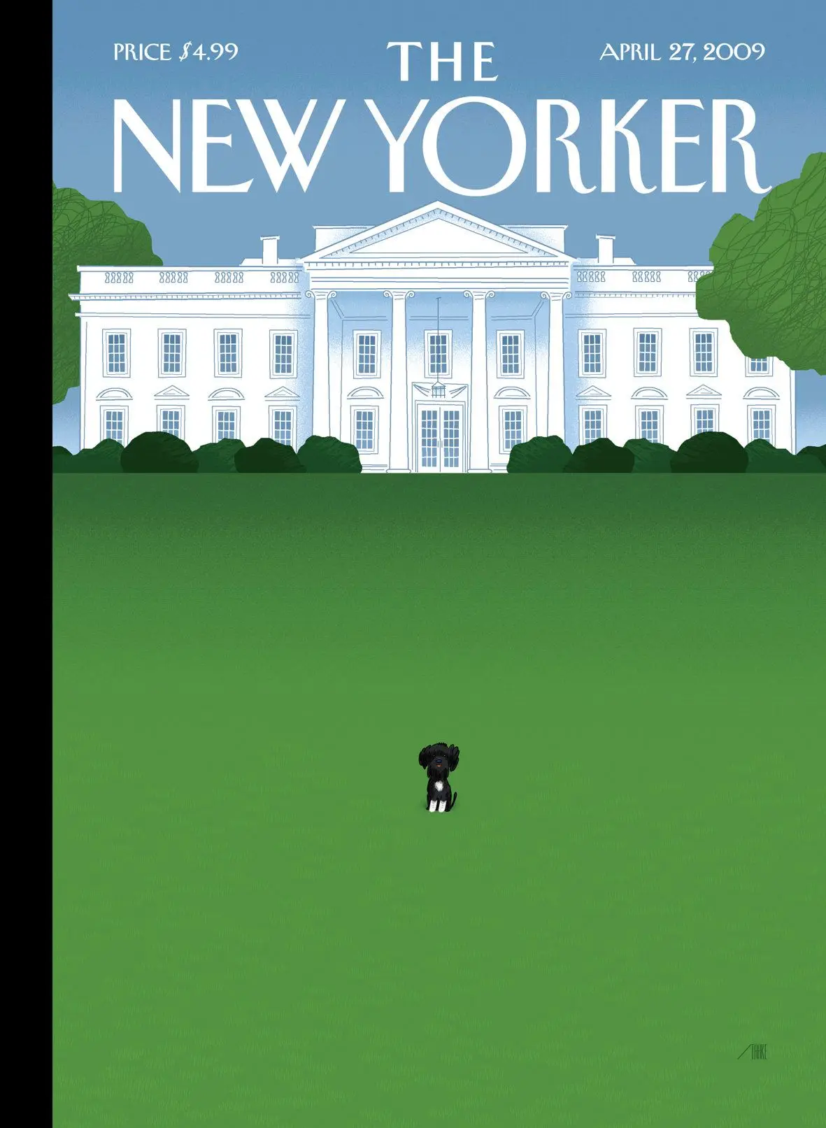 Обложка The New Yorker, 27 апреля 2009: Конечная цель, художник Жак де Лусталь
