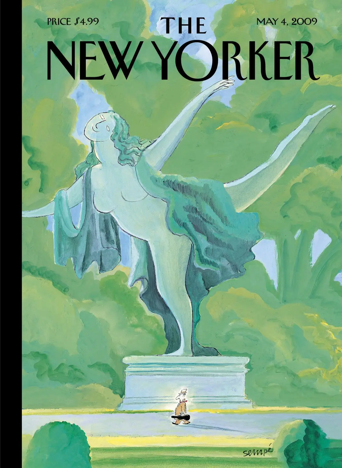 Обложка The New Yorker, 4 мая 2009: Сила и грация, художник Жан-Жак Сампе