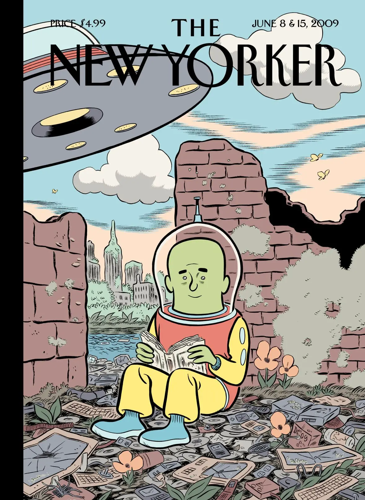Обложка The New Yorker, 8 июня 2009: Будущие поколения, художник Дэниел Клоуз