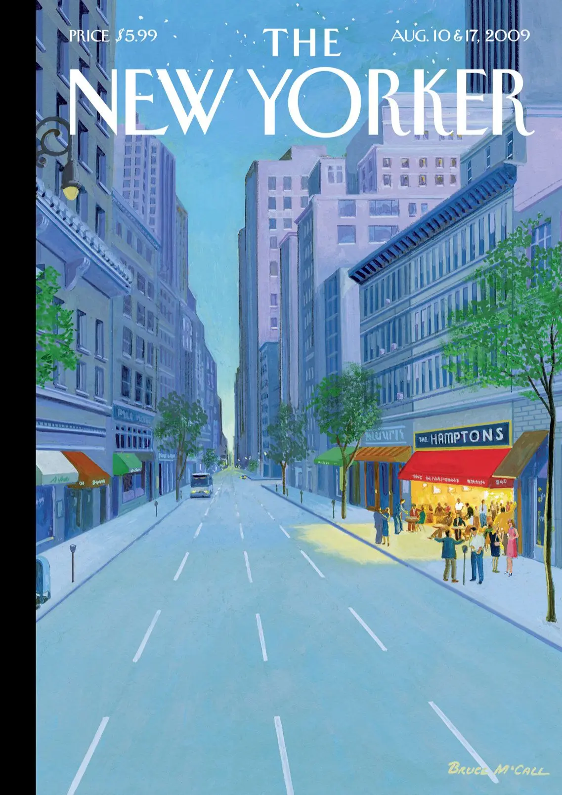 Обложка The New Yorker, 10 августа 2009: Хэмптонс, художник Брюс Макколл