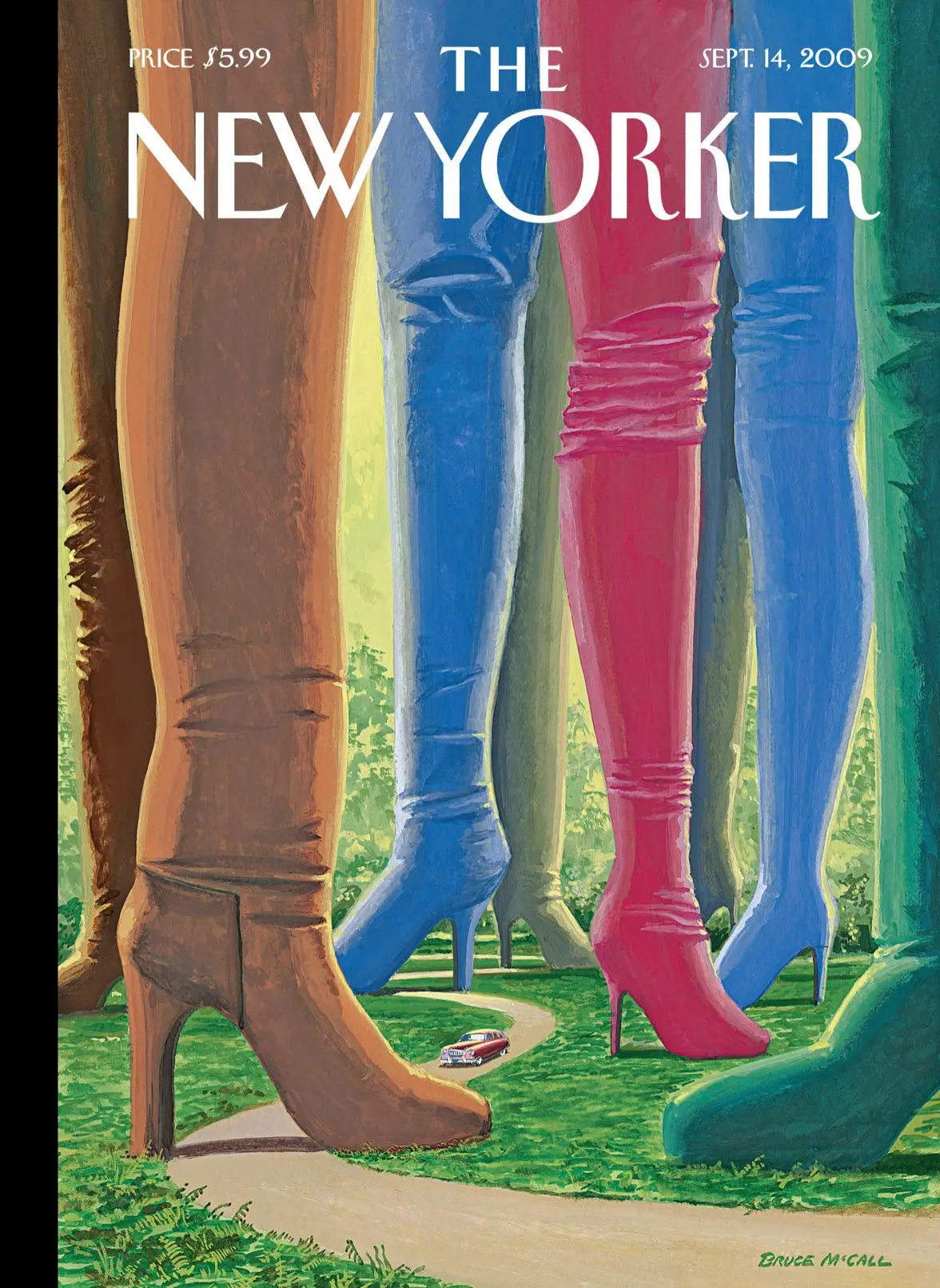Обложка The New Yorker, 14 сентября 2009: Шаг в стиль, художник Брюс Макколл