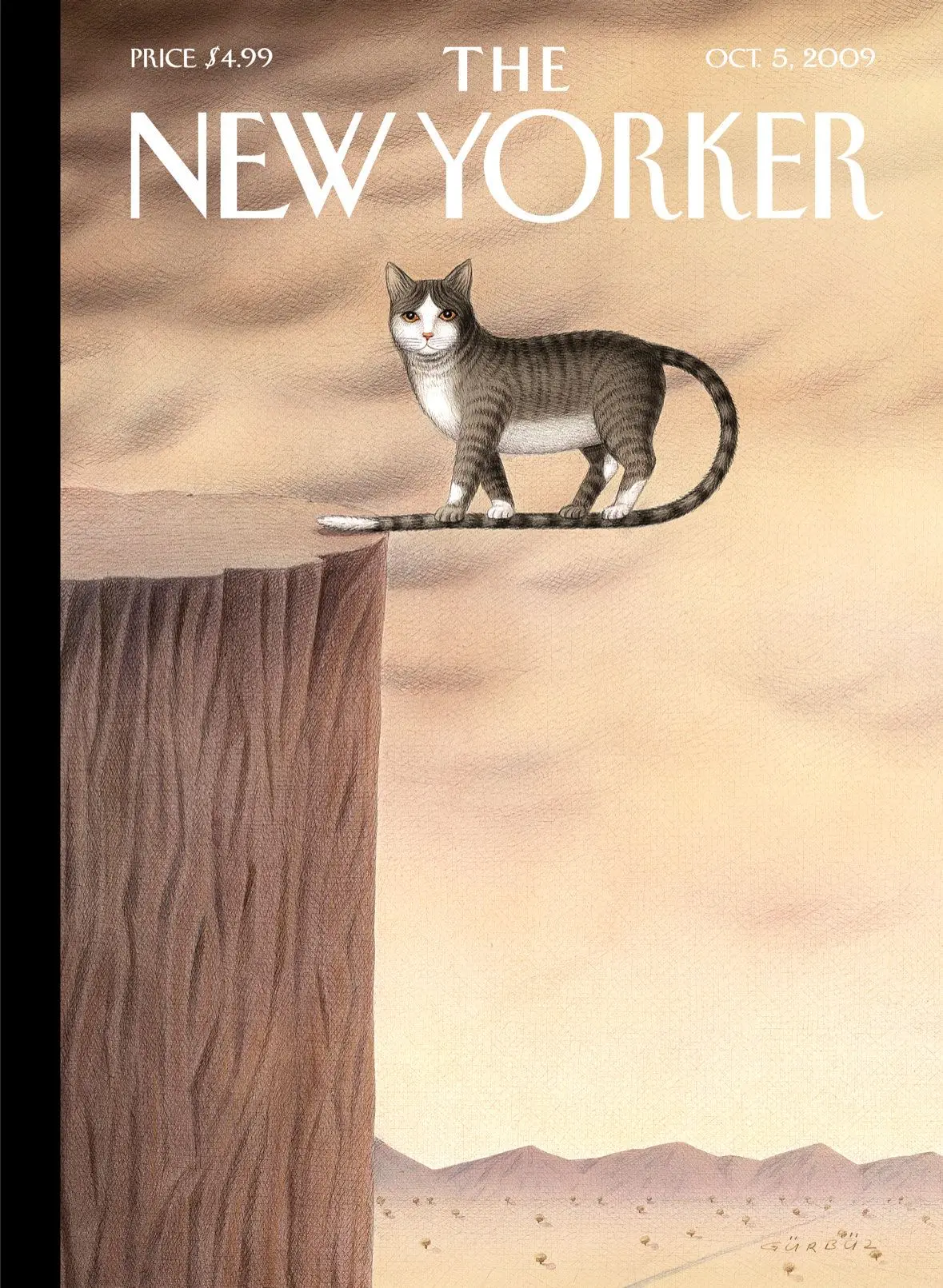 Обложка The New Yorker, 5 октября 2009: На краю, художник Гюрбюз Доган Экшиоглу