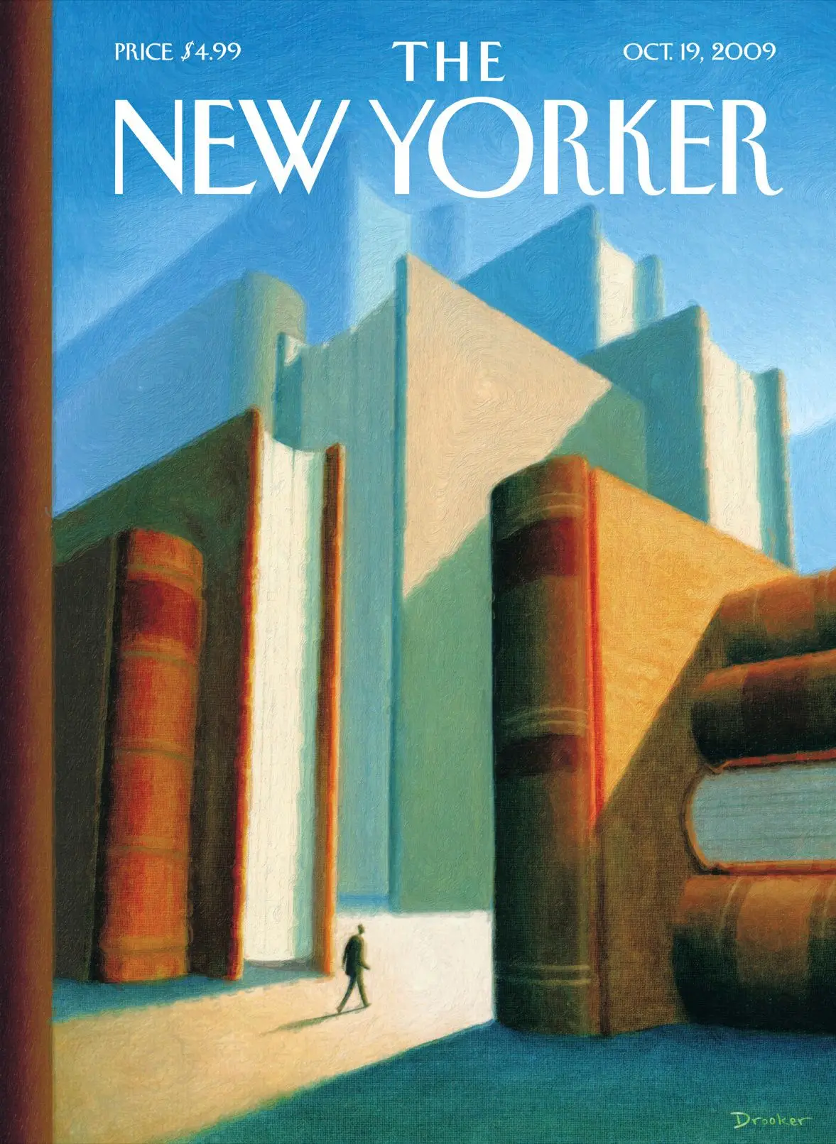 Обложка The New Yorker, 19 октября 2009: В мире книг, художник Эрик Друкер