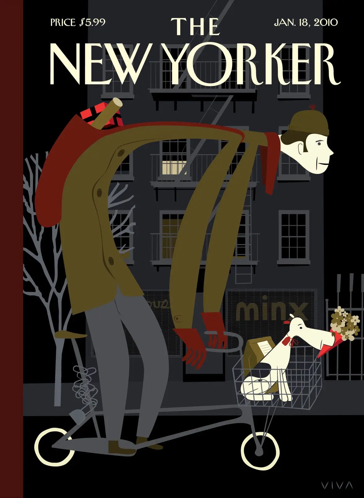 Обложка The New Yorker, 18 января 2010: Большие надежды, художник Фрэнк Вива