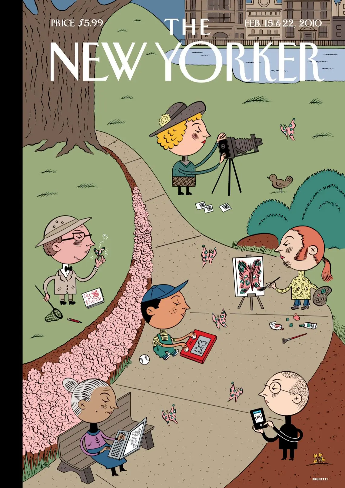 Обложка The New Yorker, 15 февраля 2010: Естественный отбор, художник Крис Уэр