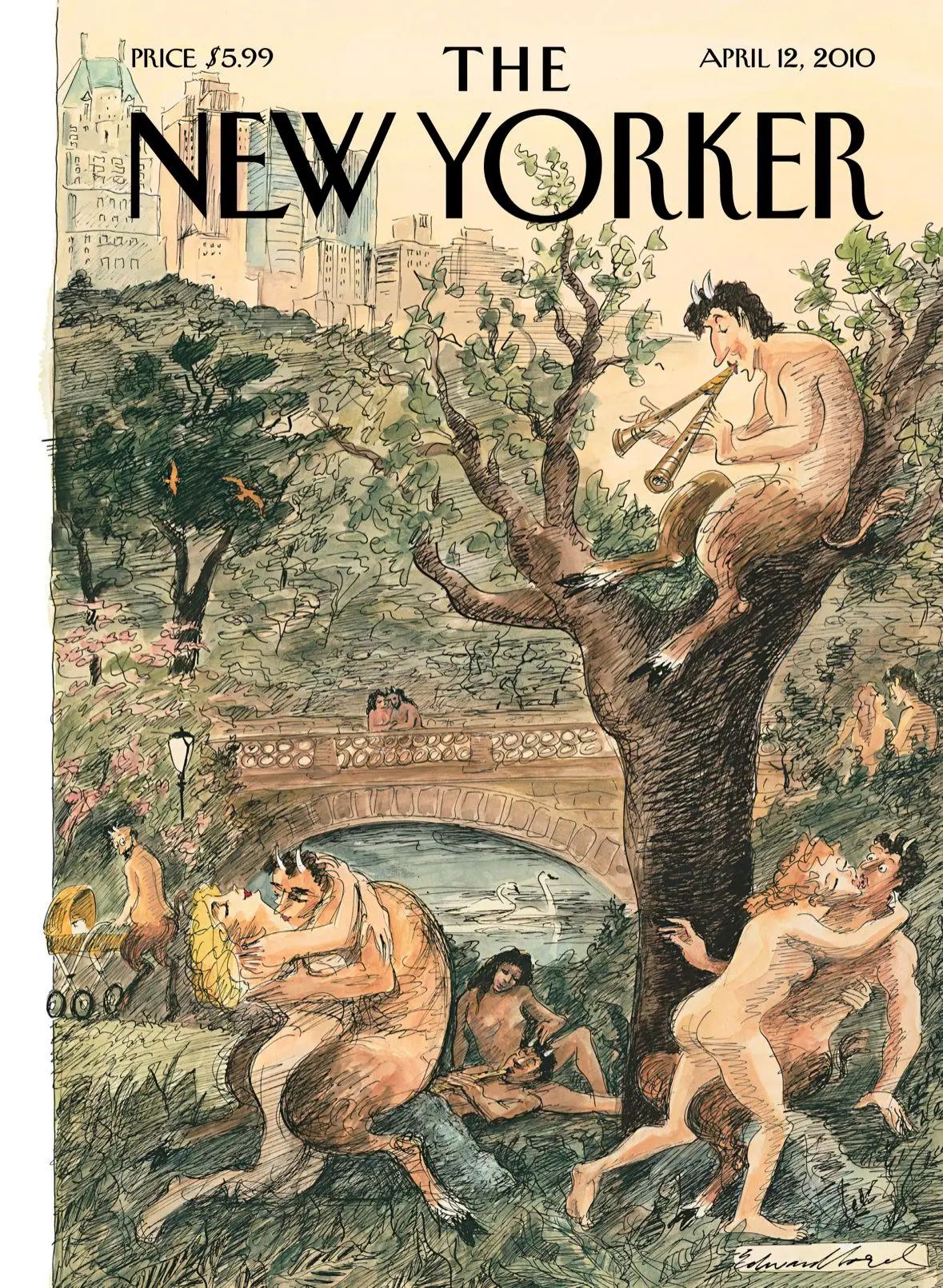 Обложка The New Yorker, 12 апреля 2010: Весна пришла, художник Эдвард Сорел