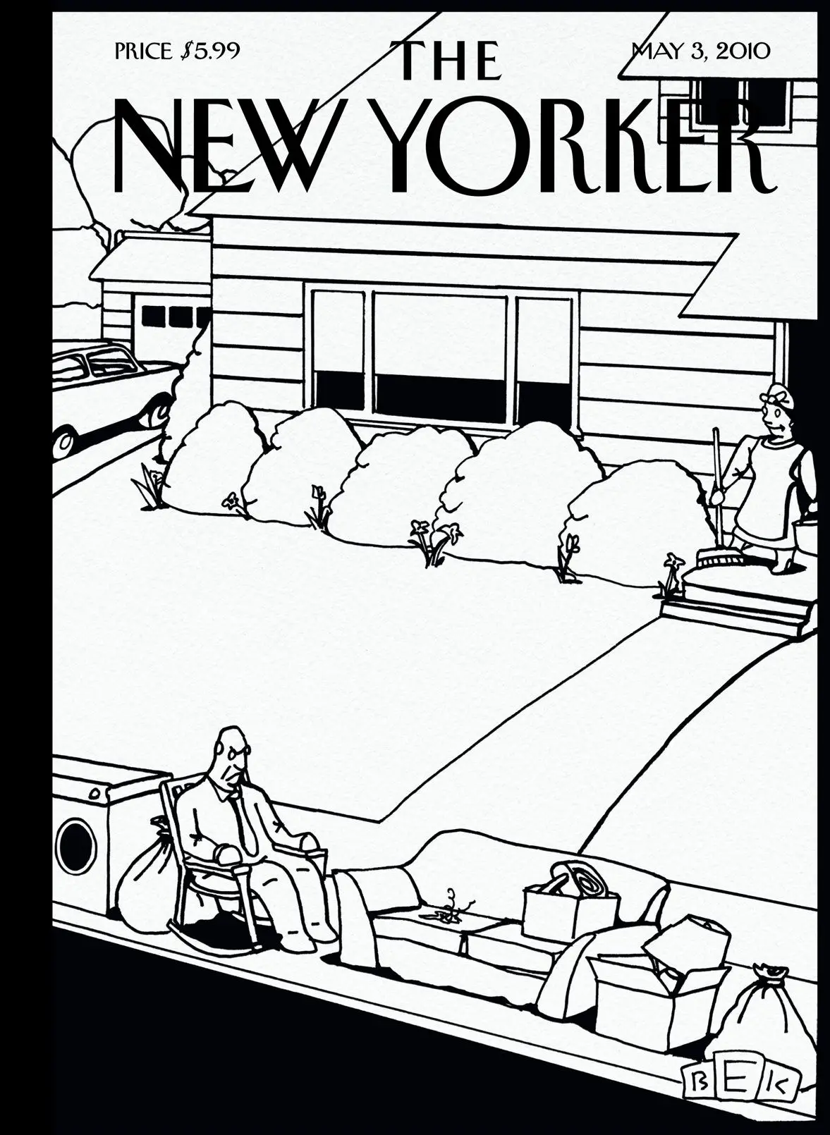Обложка The New Yorker, 3 мая 2010: Весенняя уборка, художник Брюс Эрик Каплан