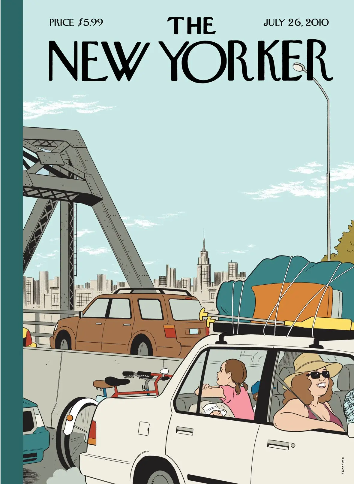 Обложка The New Yorker, 26 июля 2010: Летний отдых, художник Эдриан Томине