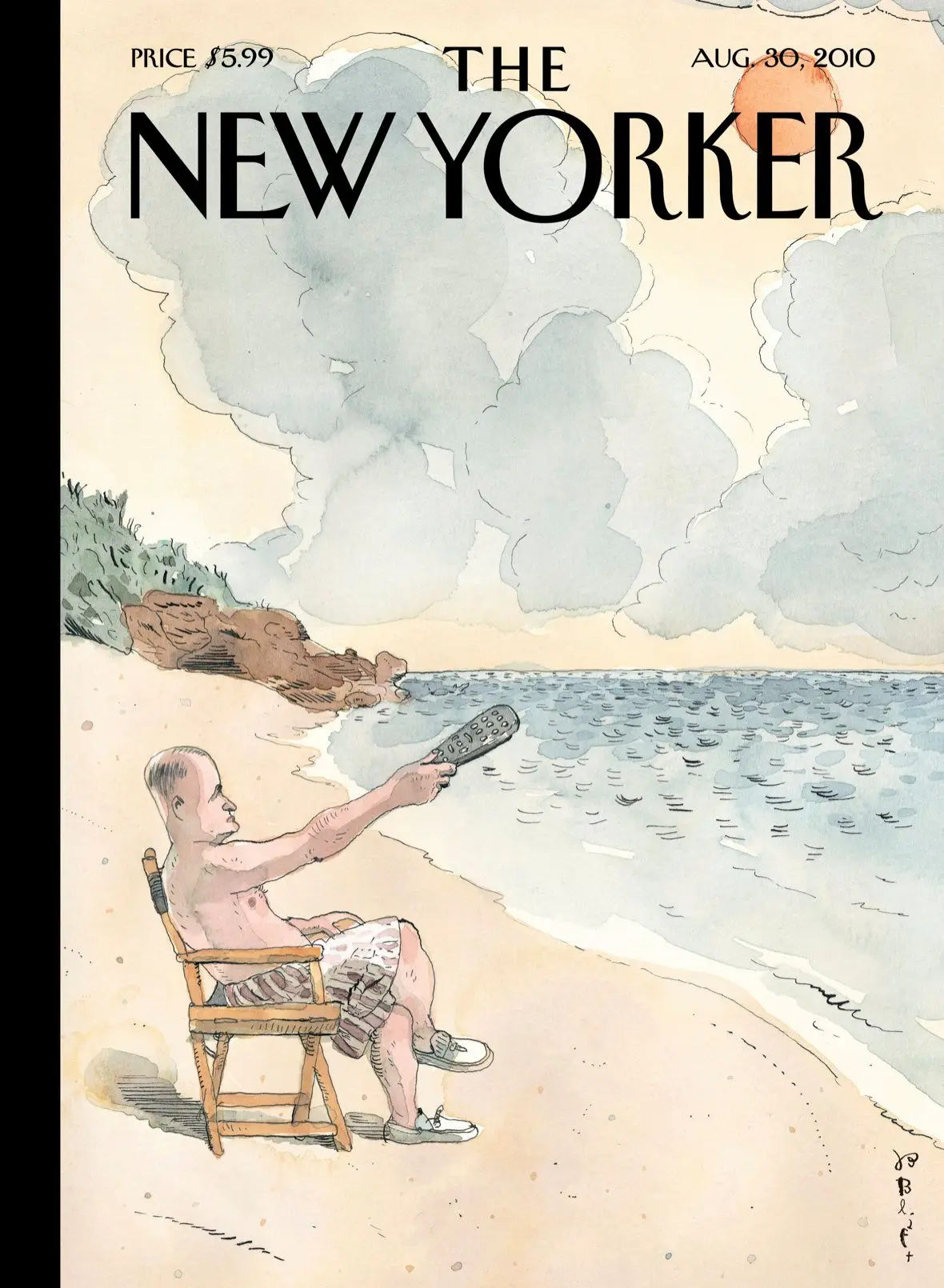 Обложка The New Yorker, 30 августа 2010: Пауза, художник Барри Блитт