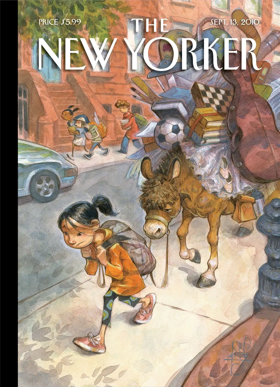 Обложка The New Yorker, 13 сентября 2010: Вьючные животные, художник Питер де Сев
