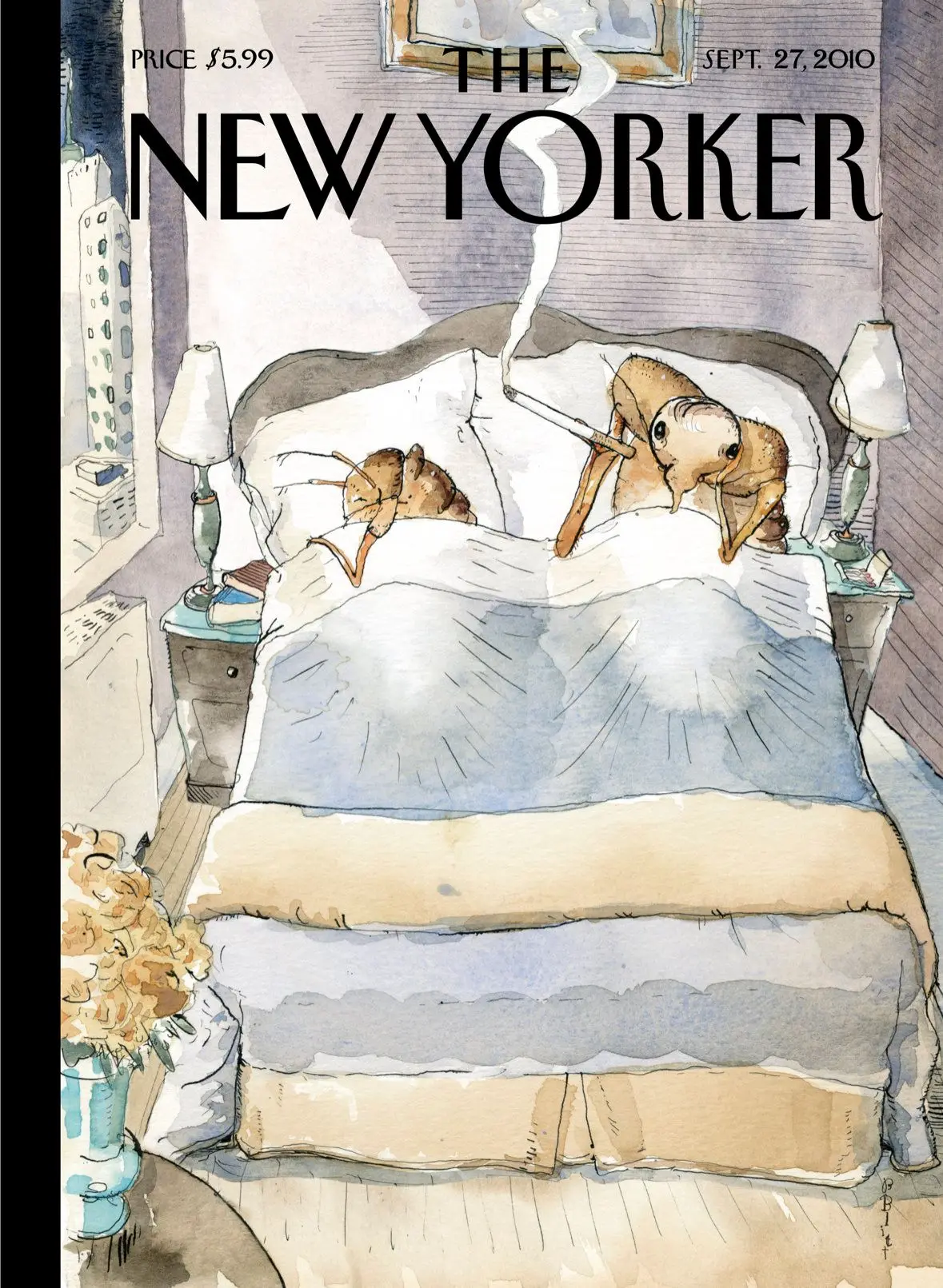 Обложка The New Yorker, 27 сентября 2010: Клопы и не только, художник Барри Блитт