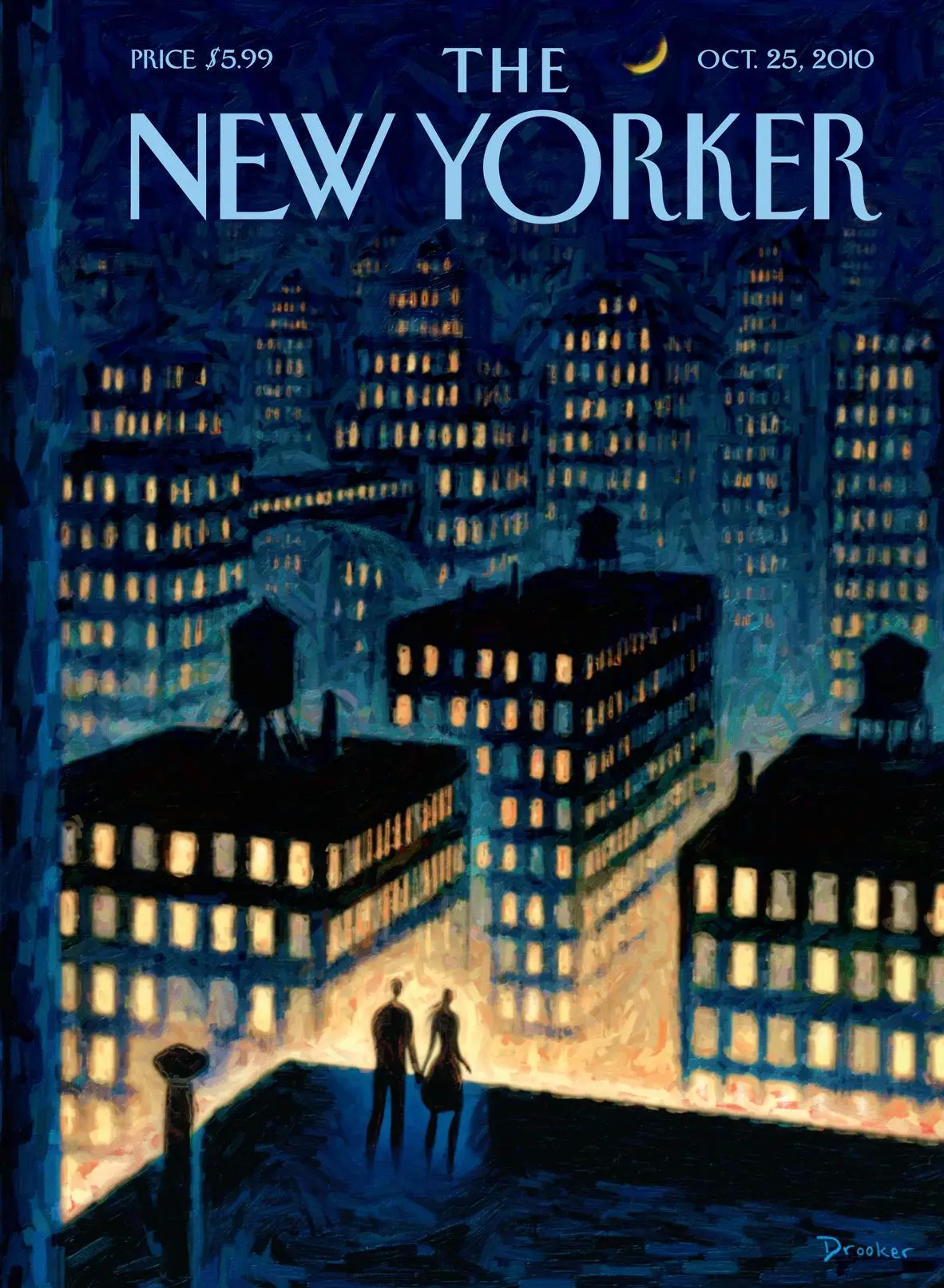 Обложка The New Yorker, 25 октября 2010: Сумерки, художник Эрик Друкер