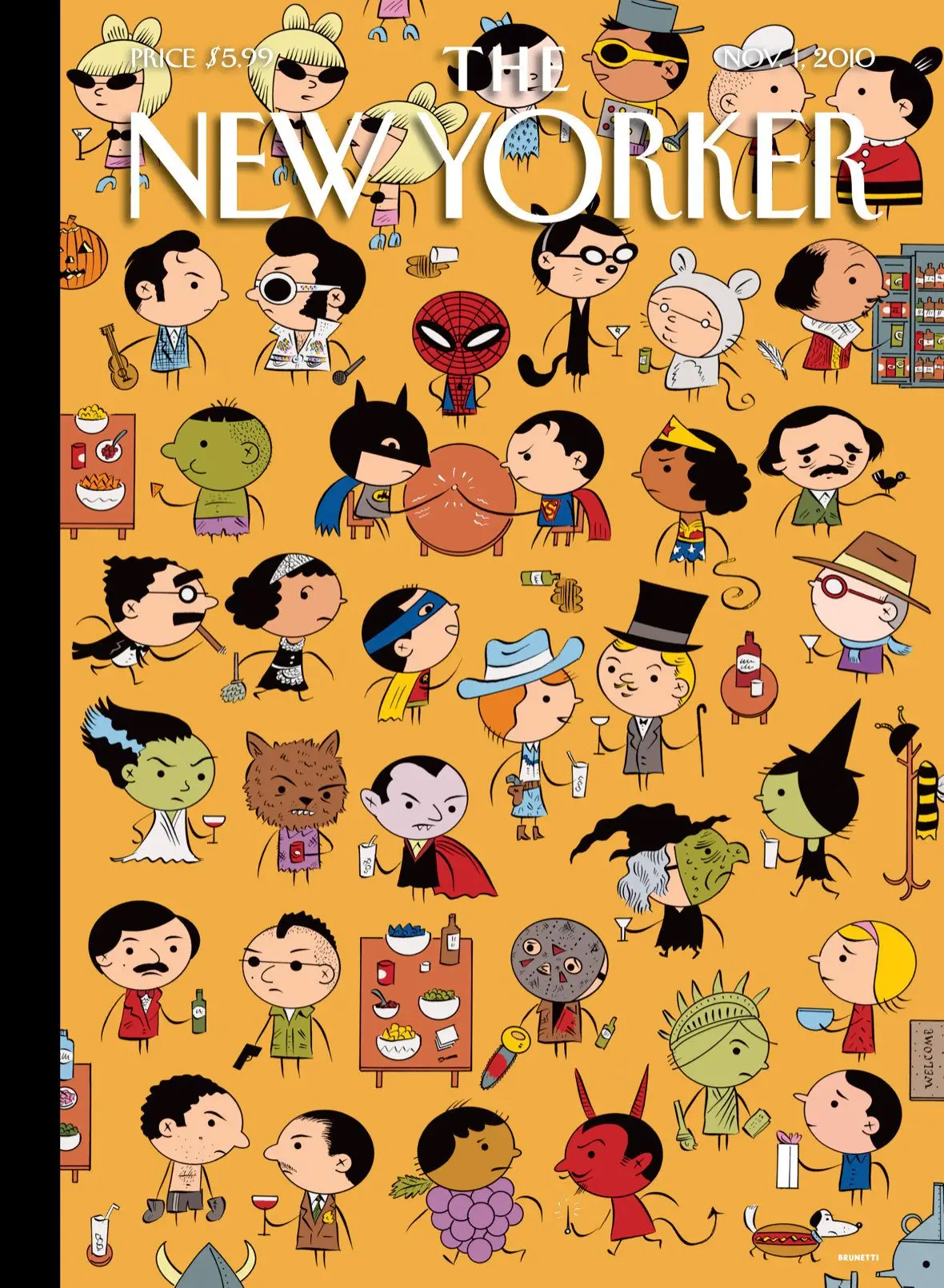 Обложка The New Yorker, 1 ноября 2010: Попроще, художник Иван Брунетти