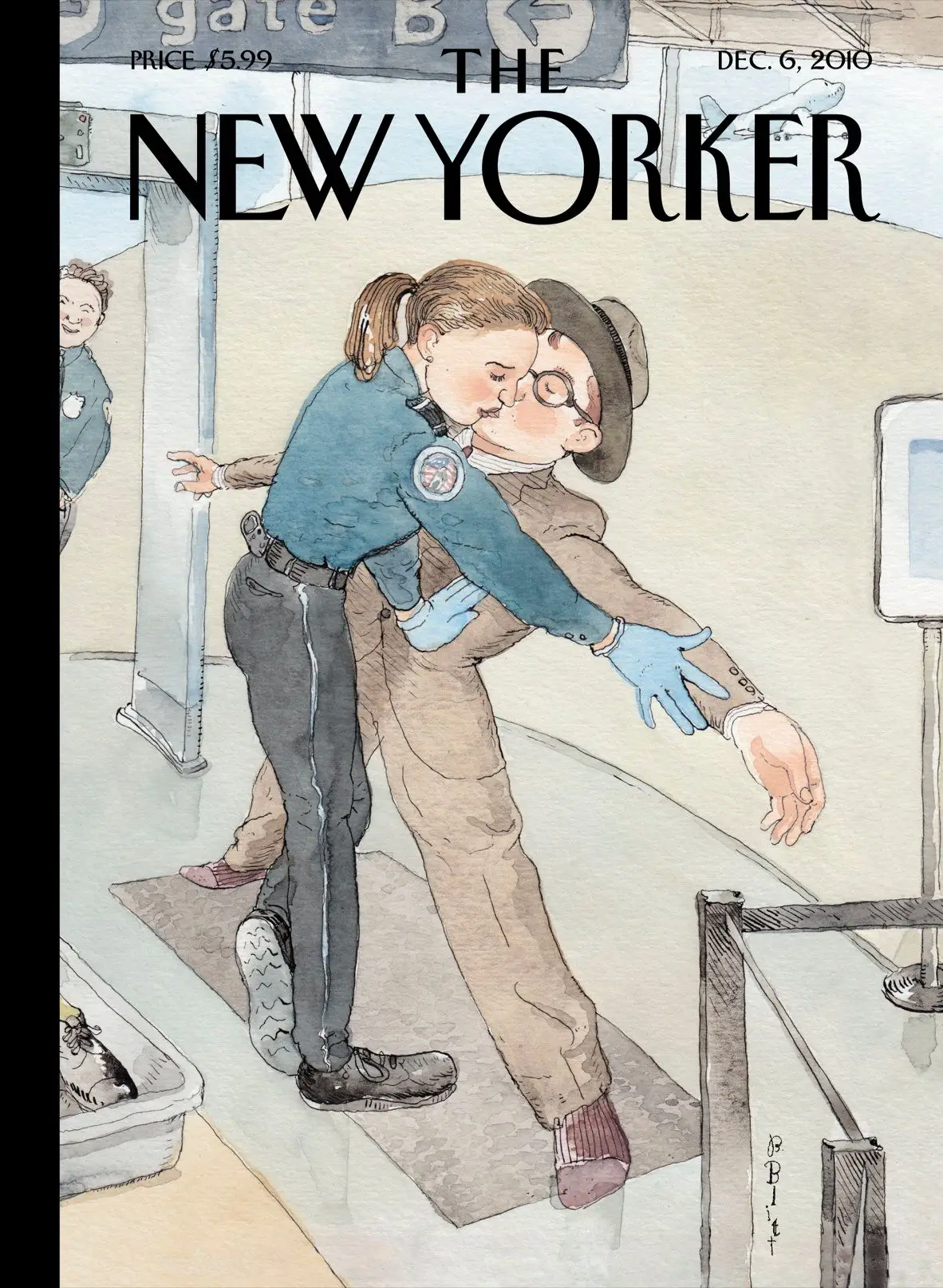 Обложка The New Yorker, 6 декабря 2010: Чувствуя любовь, художник Барри Блитт
