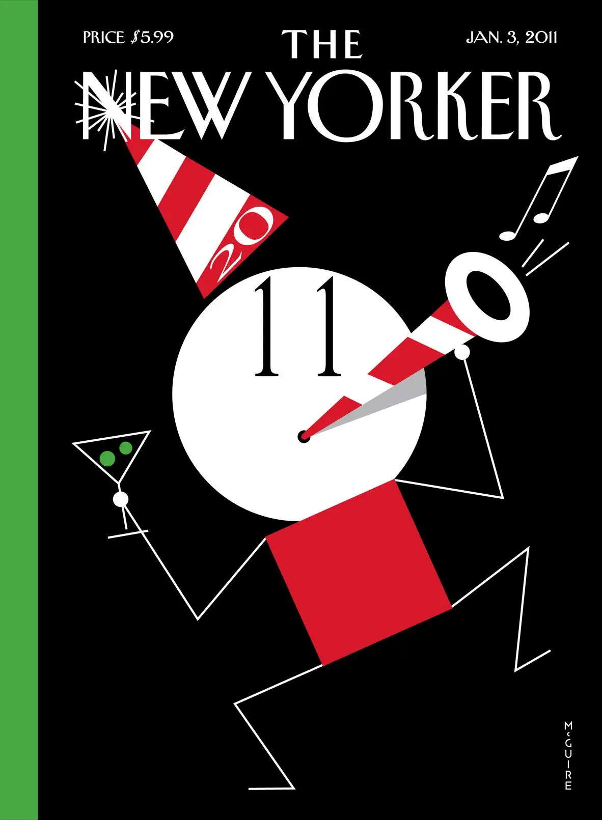 Обложка The New Yorker, 3 января 2011: С новым десятилетием, художник Ричард Макгуайр