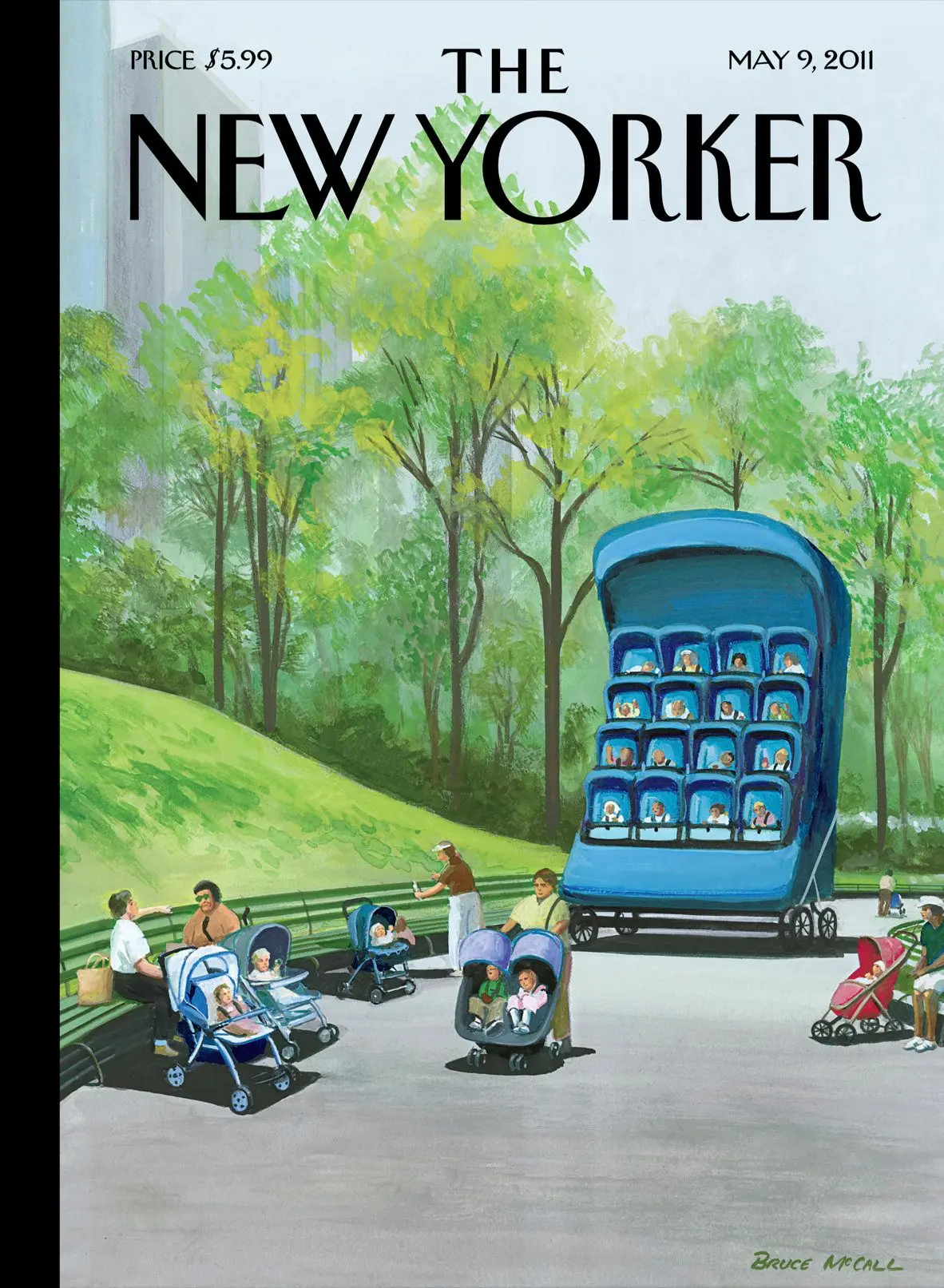 Обложка The New Yorker, 9 мая 2011: Супер-День матери, художник Брюс Макколл