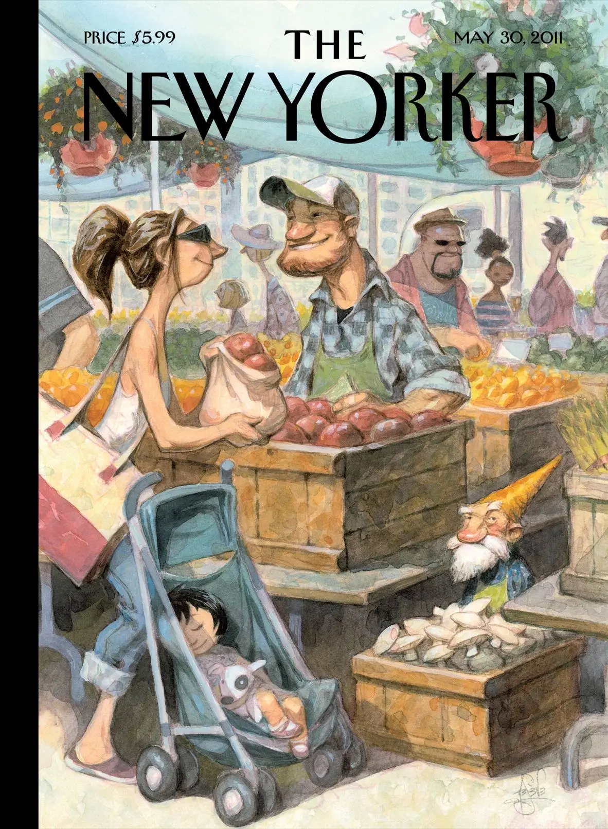 Обложка The New Yorker, 30 мая 2011: Мелкие фермеры, художник Питер де Сев