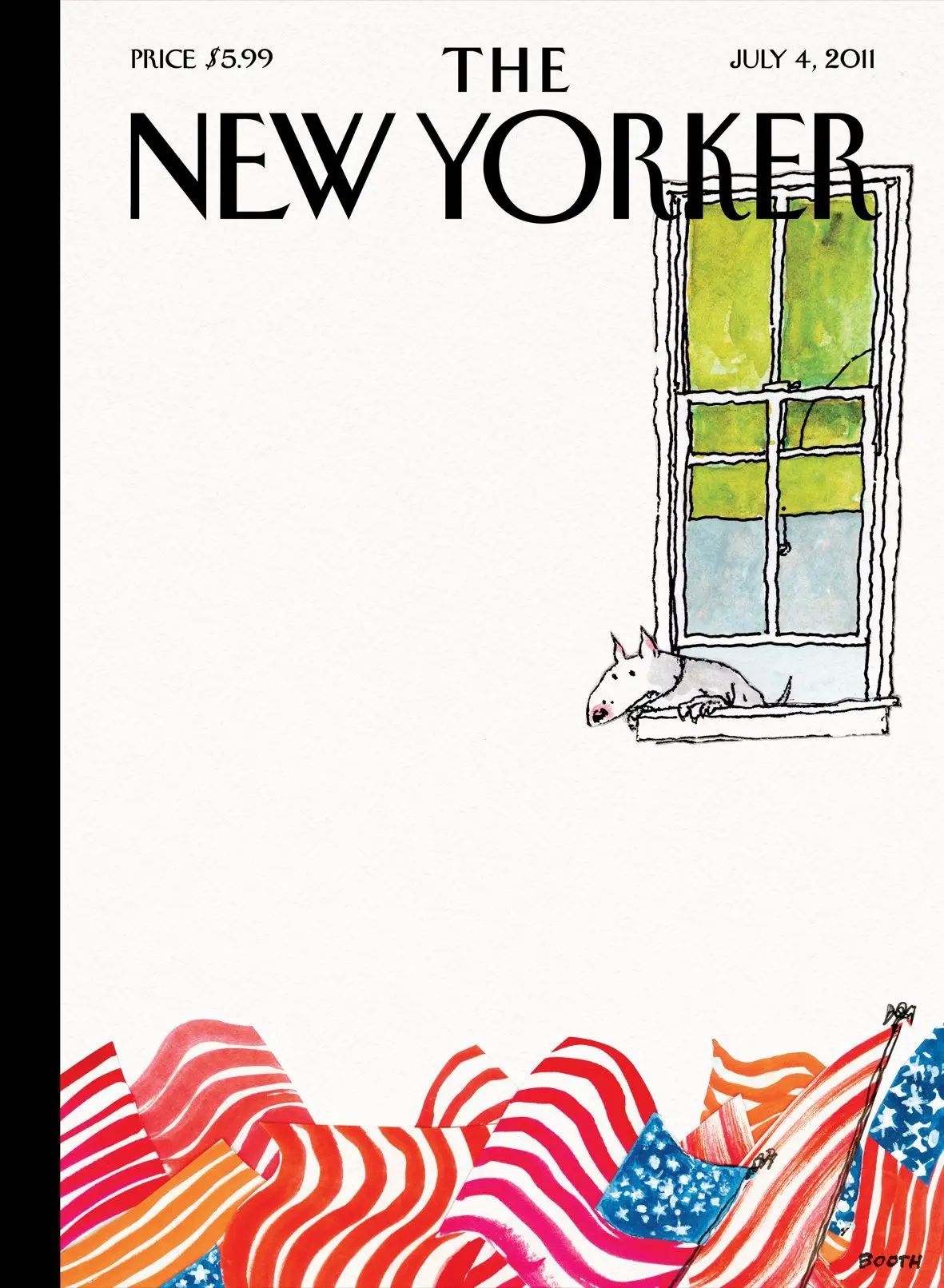 Обложка The New Yorker, 4 июля 2011: О, скажи, видишь ли ты, художник Джордж Бут
