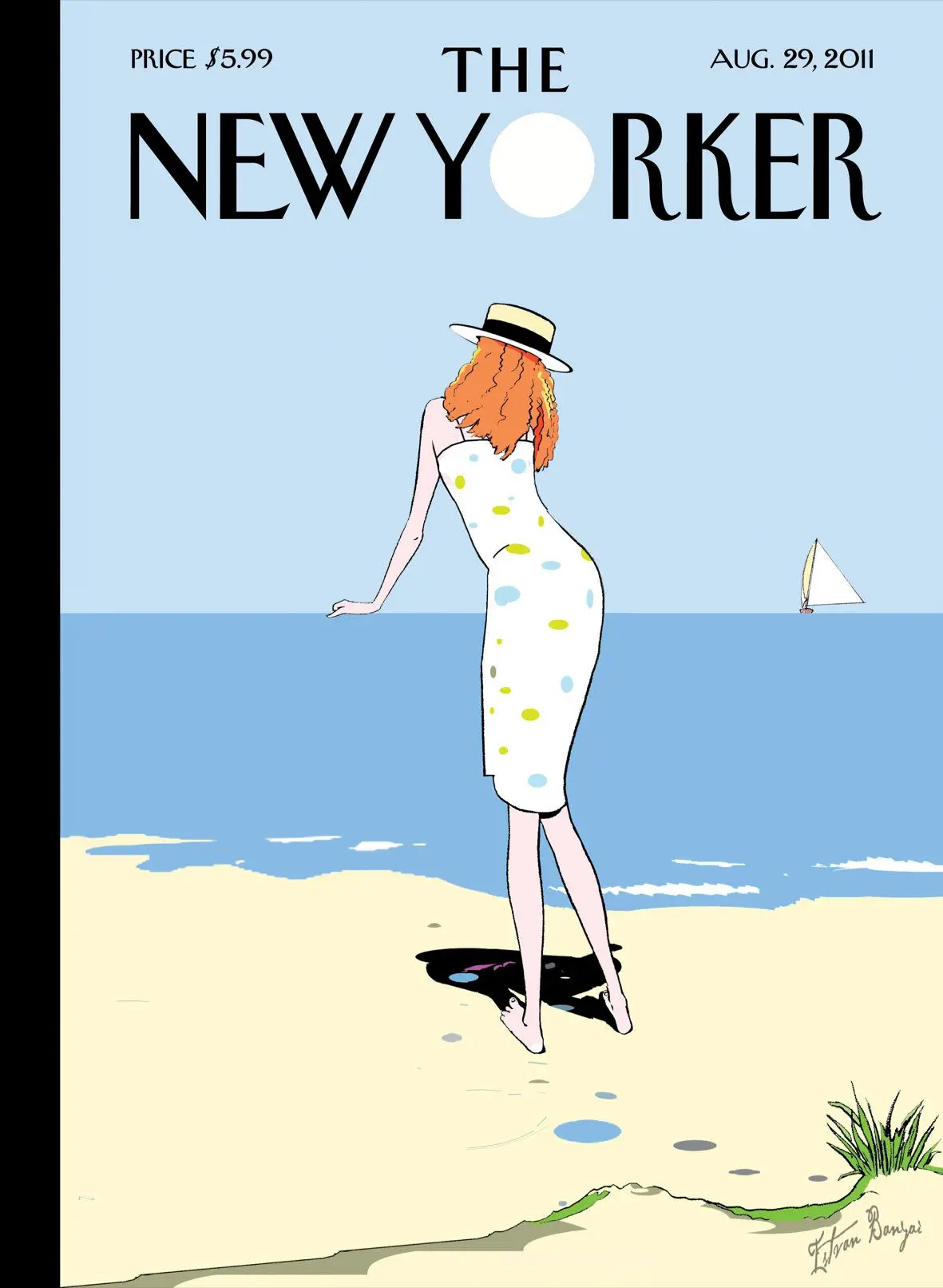 Обложка The New Yorker, 29 августа 2011: На горизонте, художник Иштван Баньяи