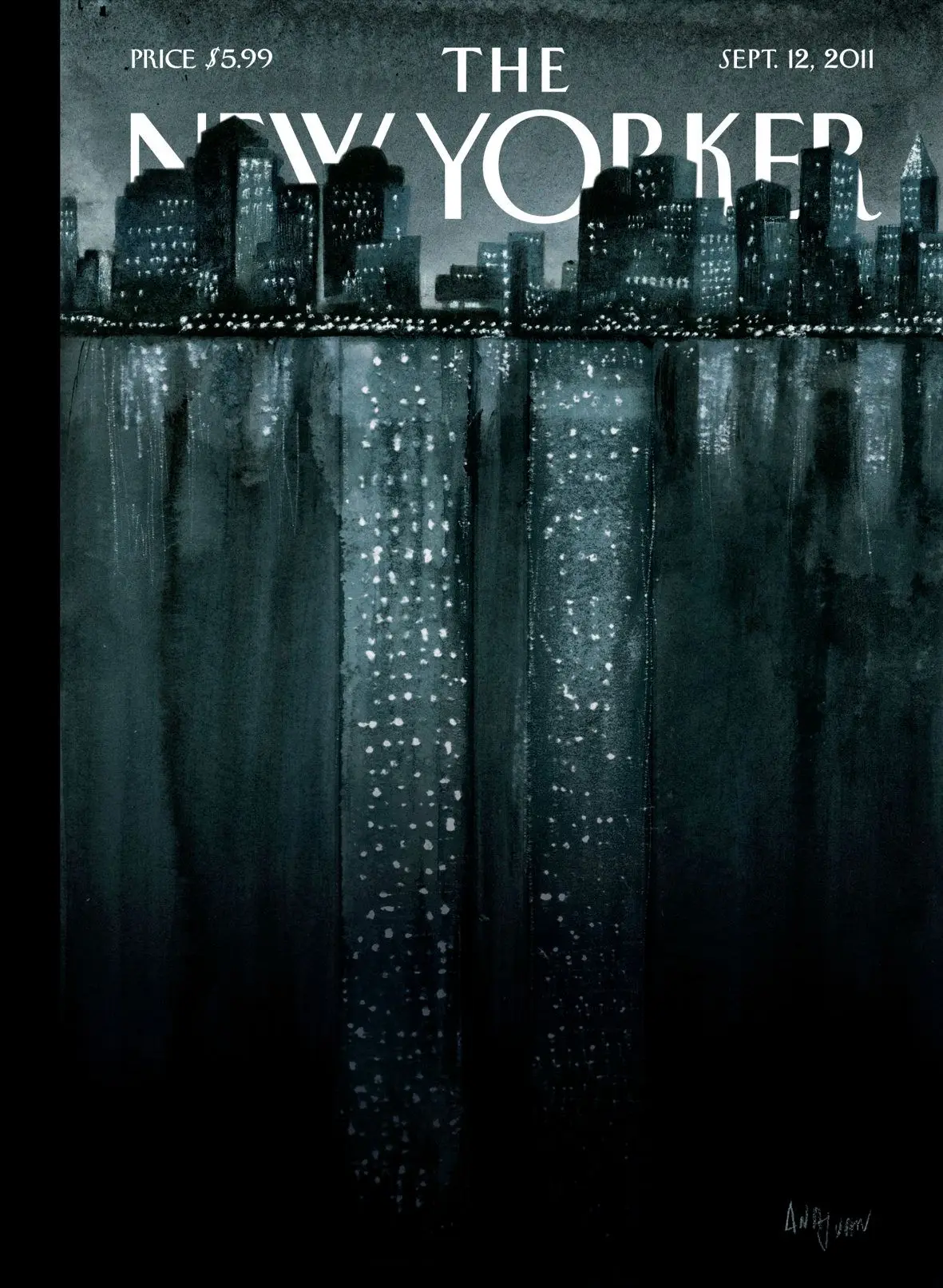 Обложка The New Yorker, 12 сентября 2011: Отражения, художник Ана Хуан