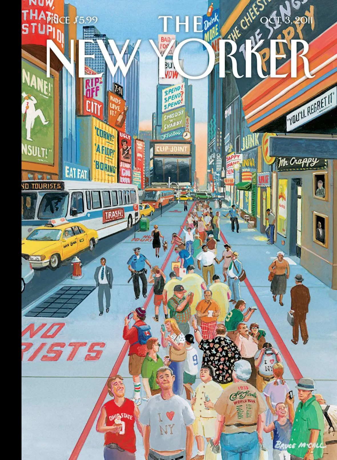 Обложка The New Yorker, 3 октября 2011: Чертовски хороший город, художник Брюс Макколл