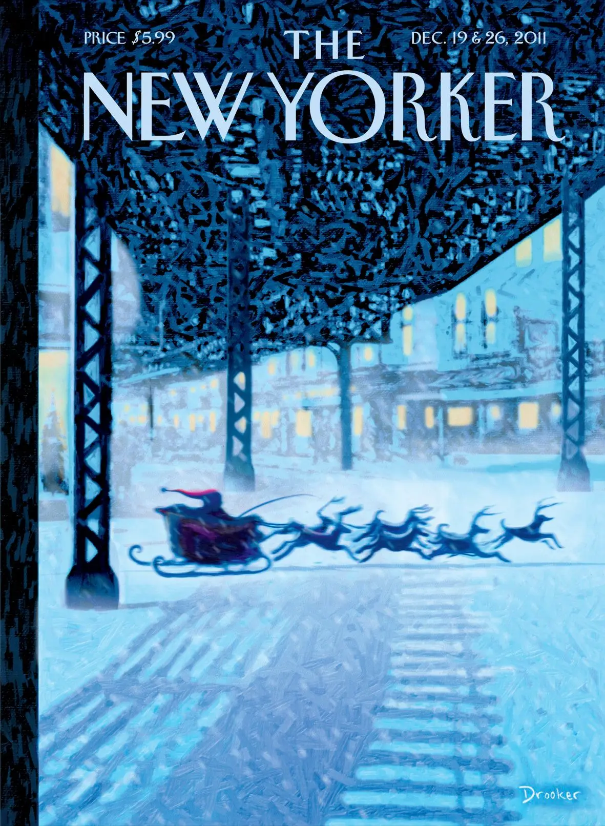 Обложка The New Yorker, 19 декабря 2011: Видение, художник Эрик Друкер