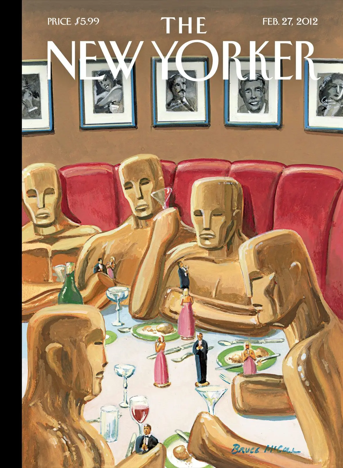 Обложка The New Yorker, 27 февраля 2012: VIP-персоны, художник Брюс Макколл