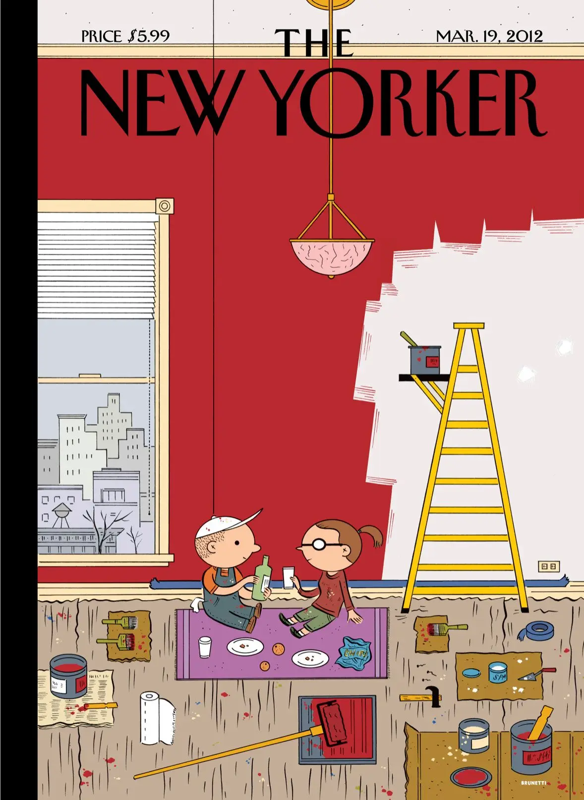 Обложка The New Yorker, 19 марта 2012: Тепло, художник Иван Брунетти