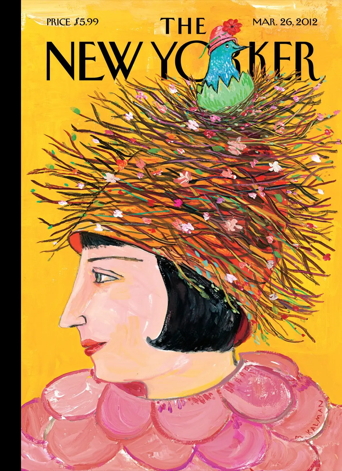 Обложка The New Yorker, 26 марта 2012: Весна пришла, художник Майра Калман