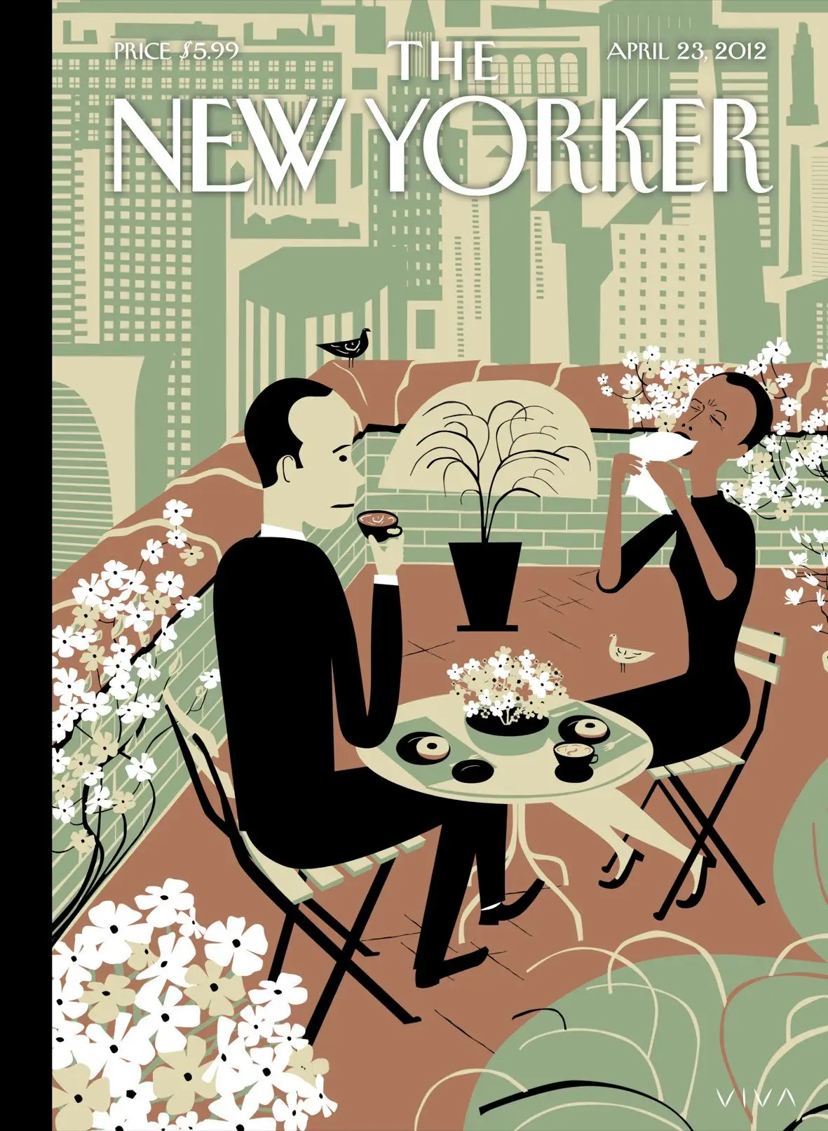 Обложка The New Yorker, 23 апреля 2012: Радости природы, художник Фрэнк Вива