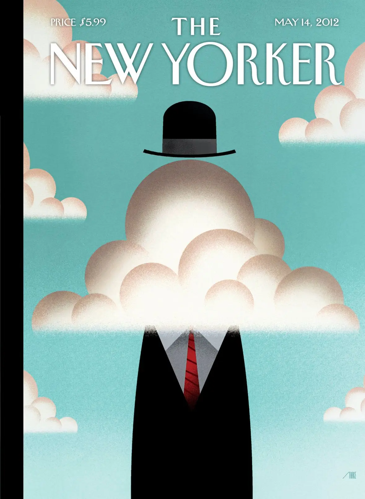 Обложка The New Yorker, 14 мая 2012: Облако, художник Боб Стейк
