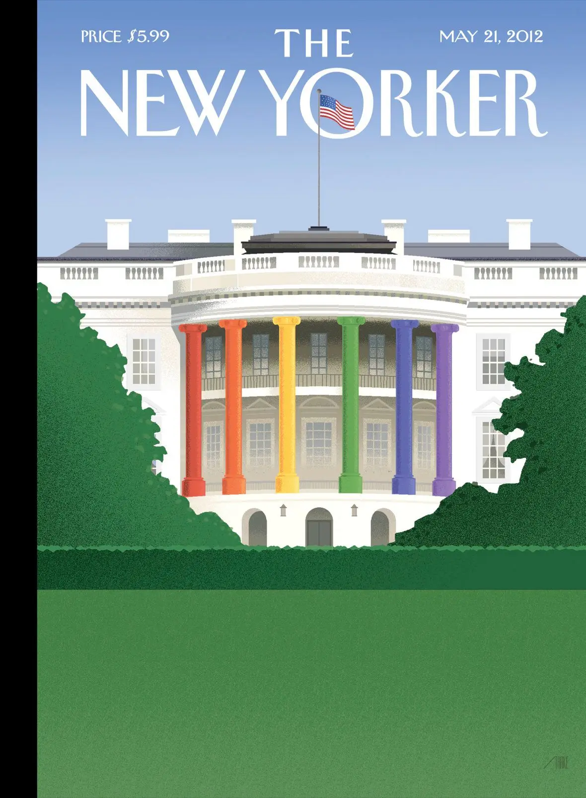 Обложка The New Yorker, 21 мая 2012: Спектр света, художник Боб Стейк