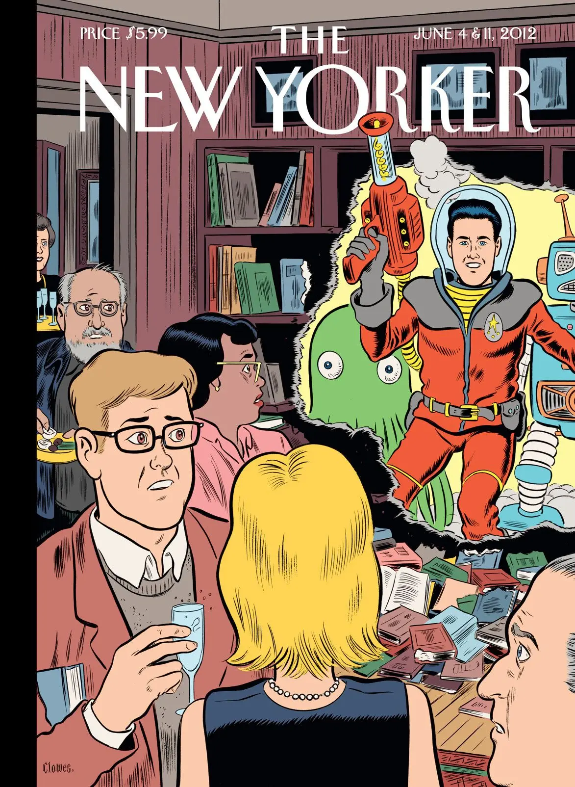 Обложка The New Yorker, 4 июня 2012: Без приглашения, художник Дэниел Клоуз