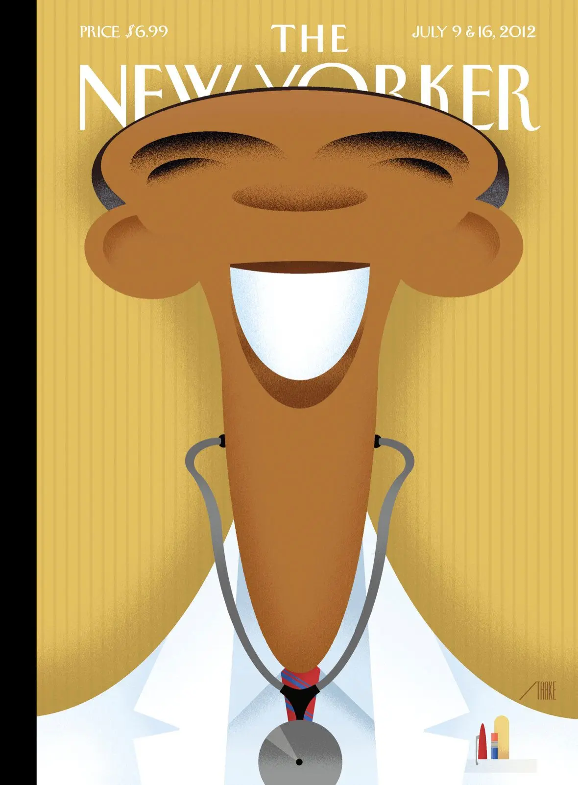 Обложка The New Yorker, 9 июля 2012: В добром здравии, художник Боб Стейк