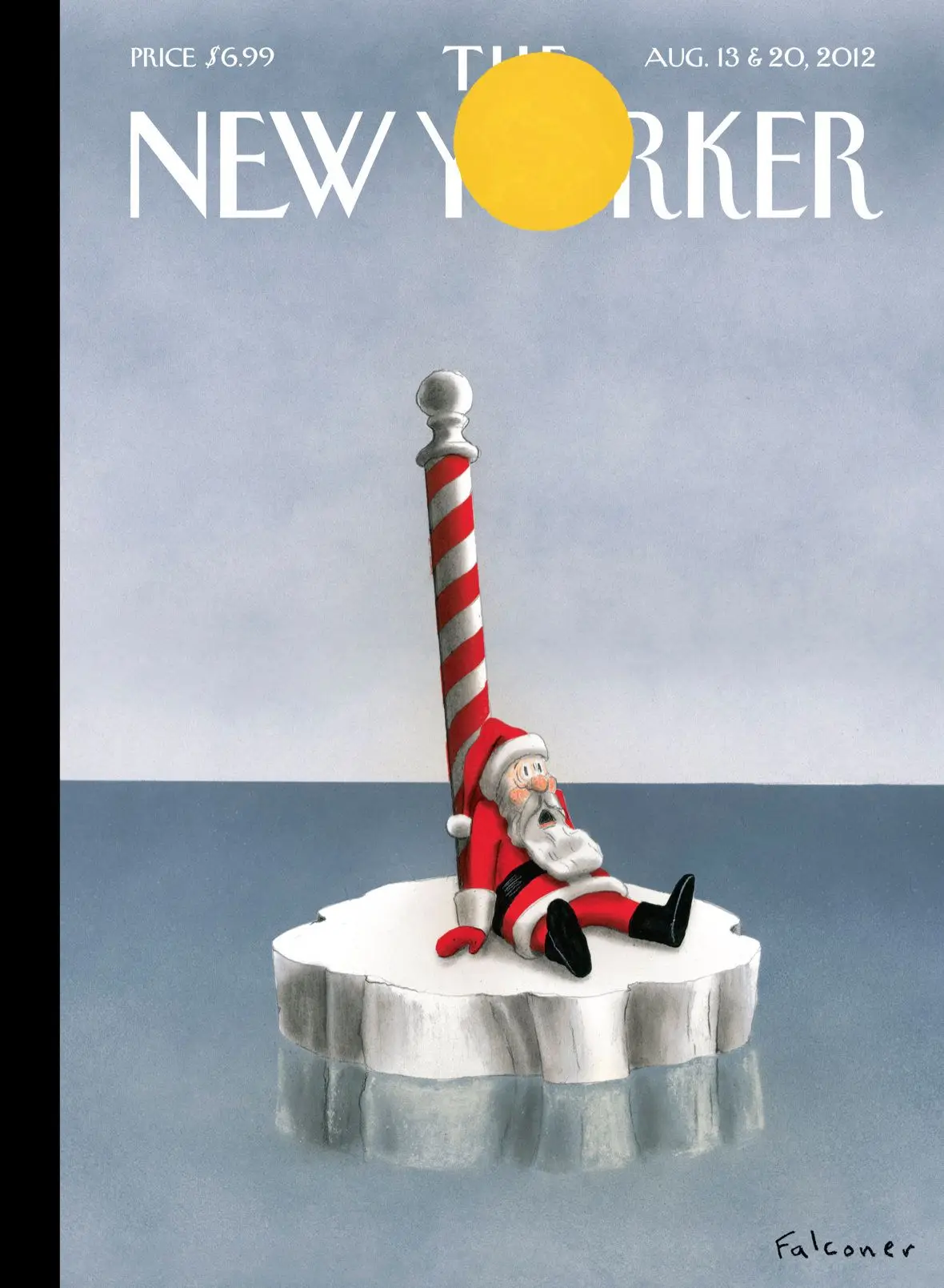 Обложка The New Yorker, 13 августа 2012: Ровно в полдень, художник Иэн Фальконер