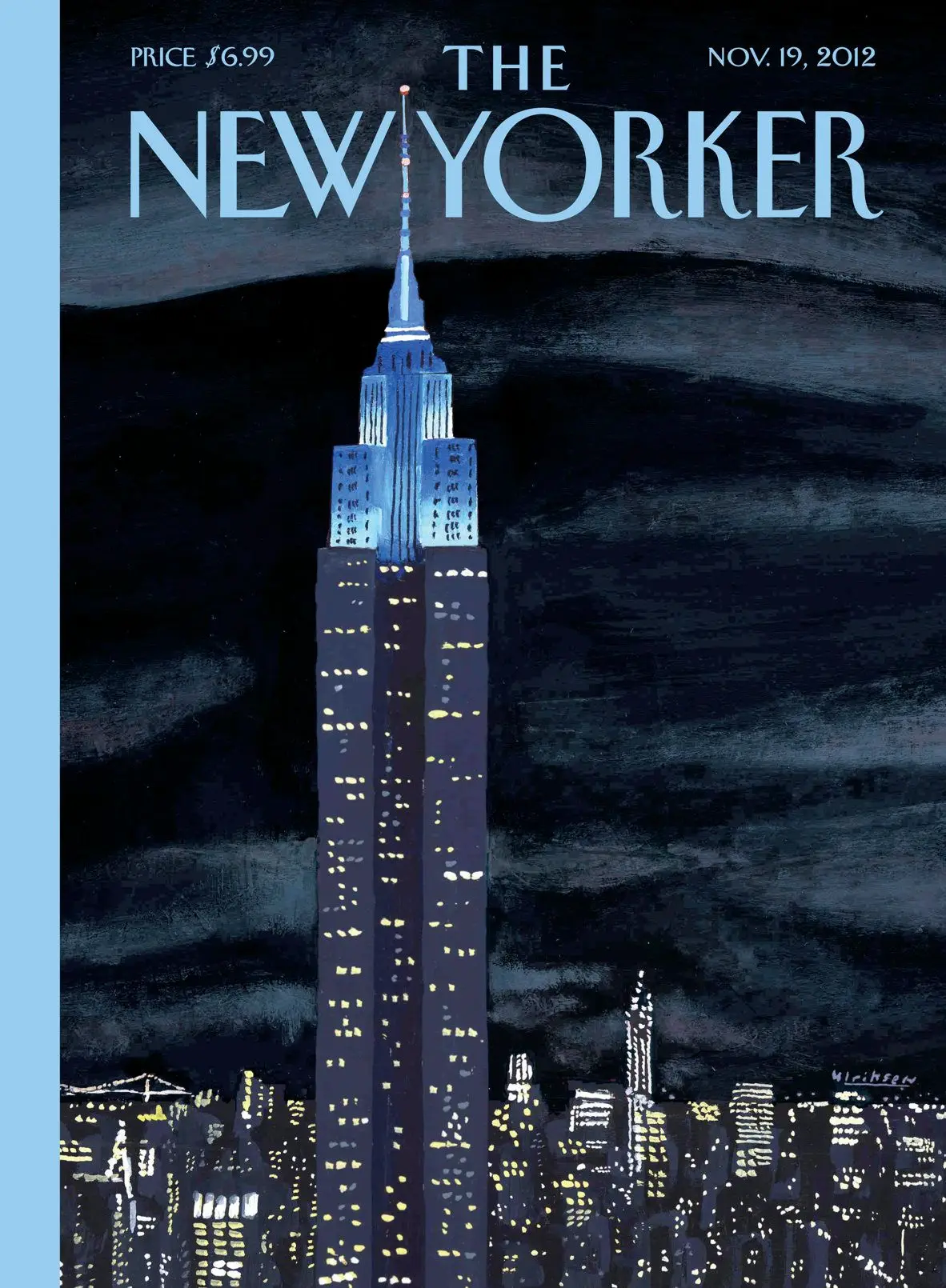 Обложка The New Yorker, 19 ноября 2012: Рапсодия в стиле блюз, художник Марк Ульриксен