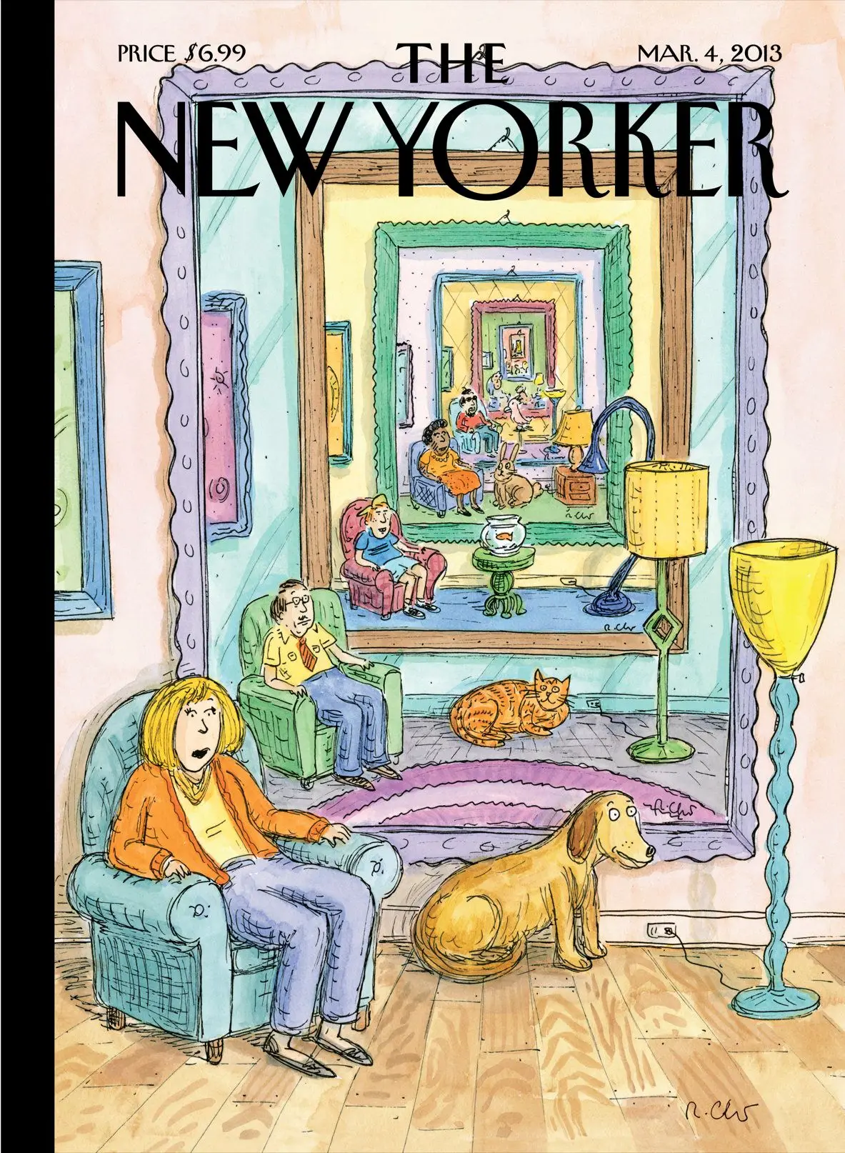 Обложка The New Yorker, 4 марта 2013: До бесконечности, художник Роз Част