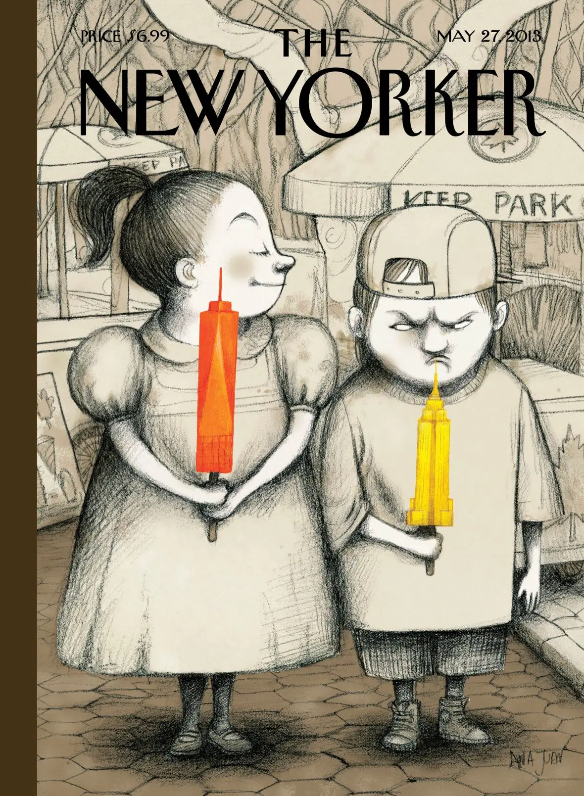 Обложка The New Yorker, 27 мая 2013: Вызов, художник Ана Хуан