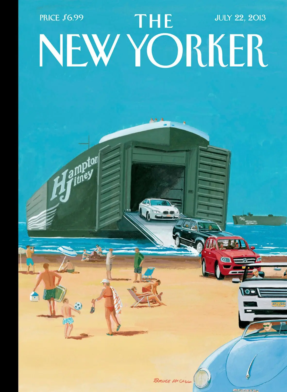 Обложка The New Yorker, 22 июля 2013: Операция «Нептун», художник Брюс Макколл