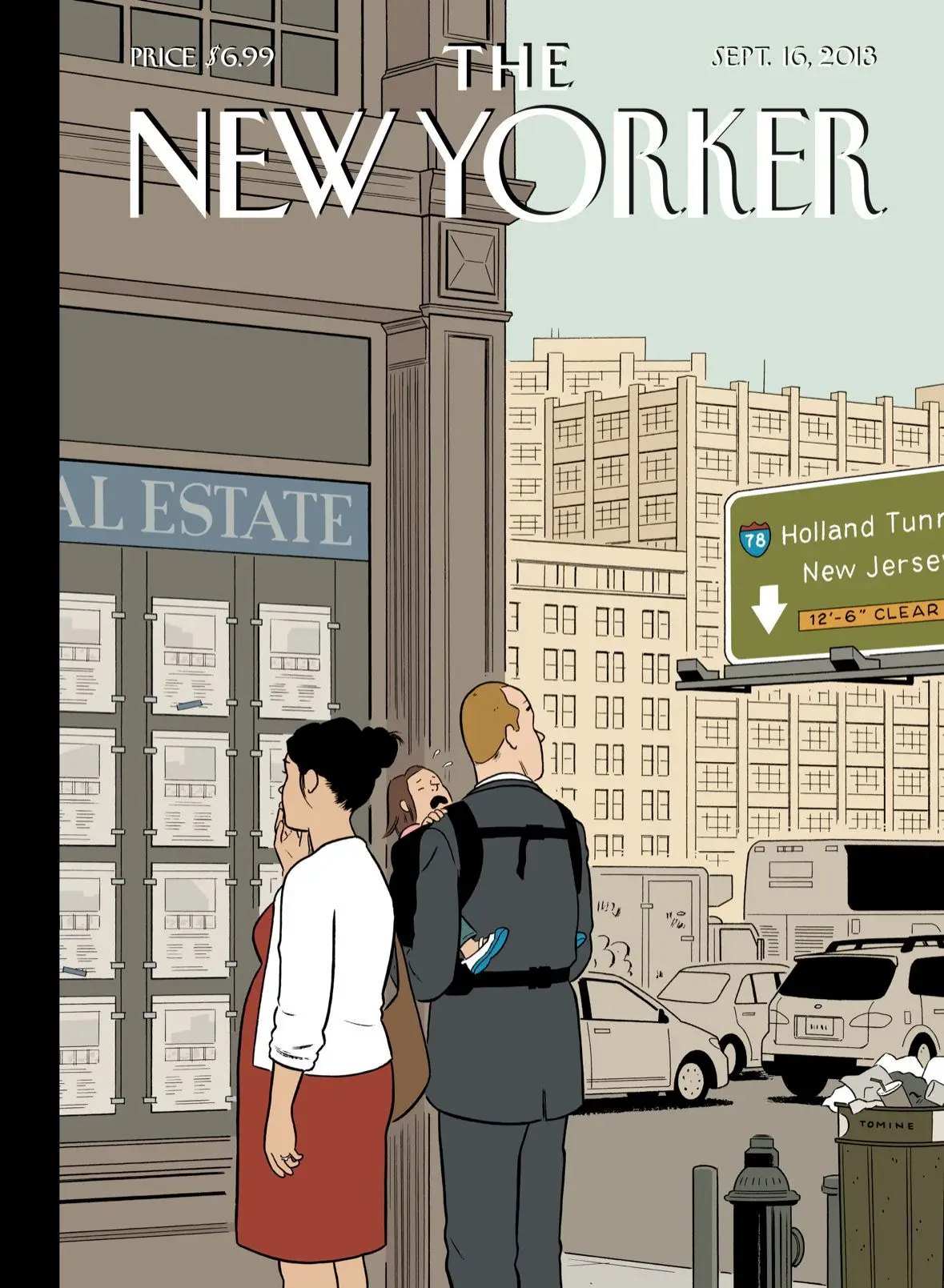 Обложка The New Yorker, 16 сентября 2013: Перекрёсток, художник Эдриан Томине