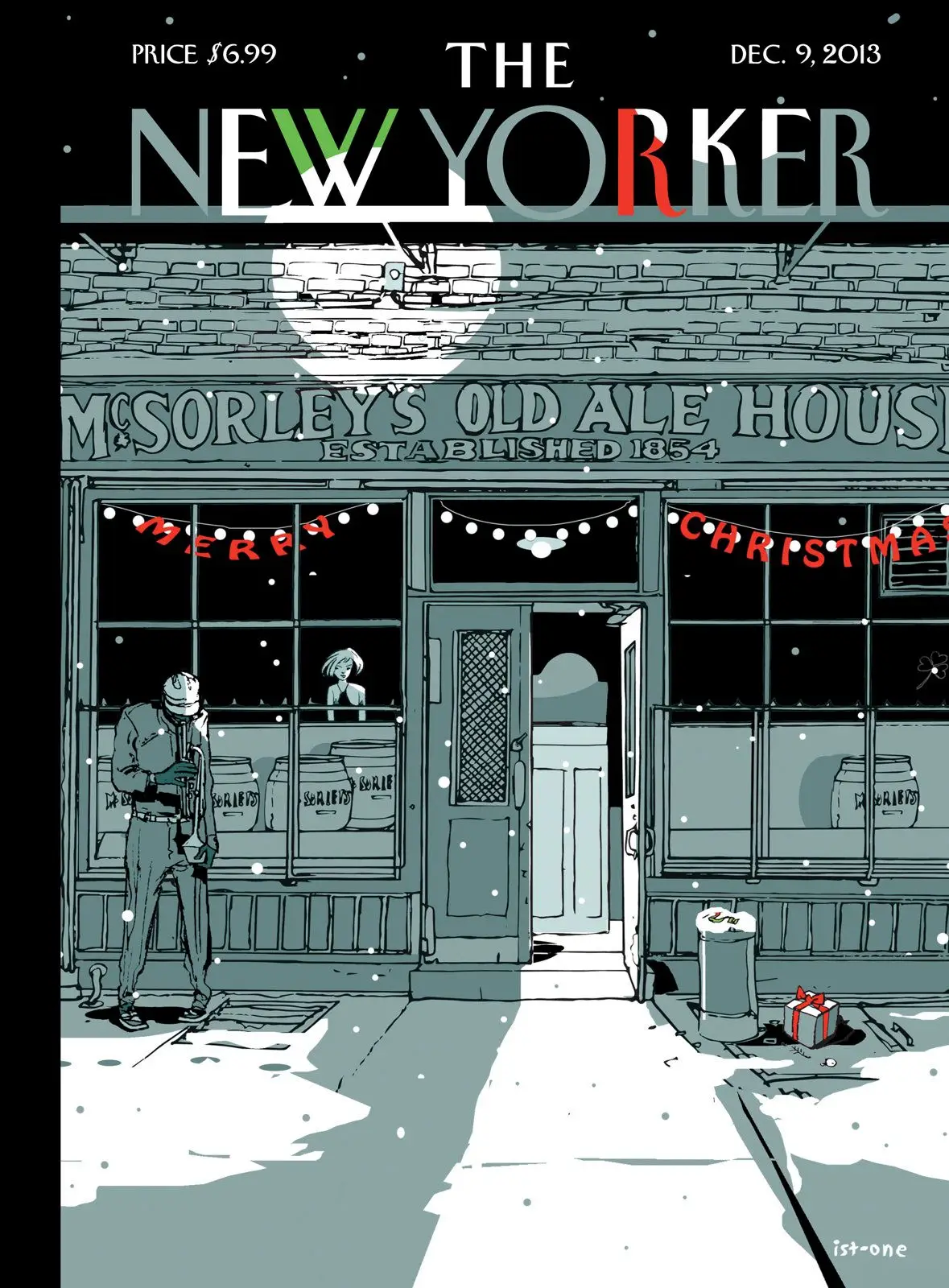 Обложка The New Yorker, 9 декабря 2013: Пора праздников, художник Иштван Баньяи