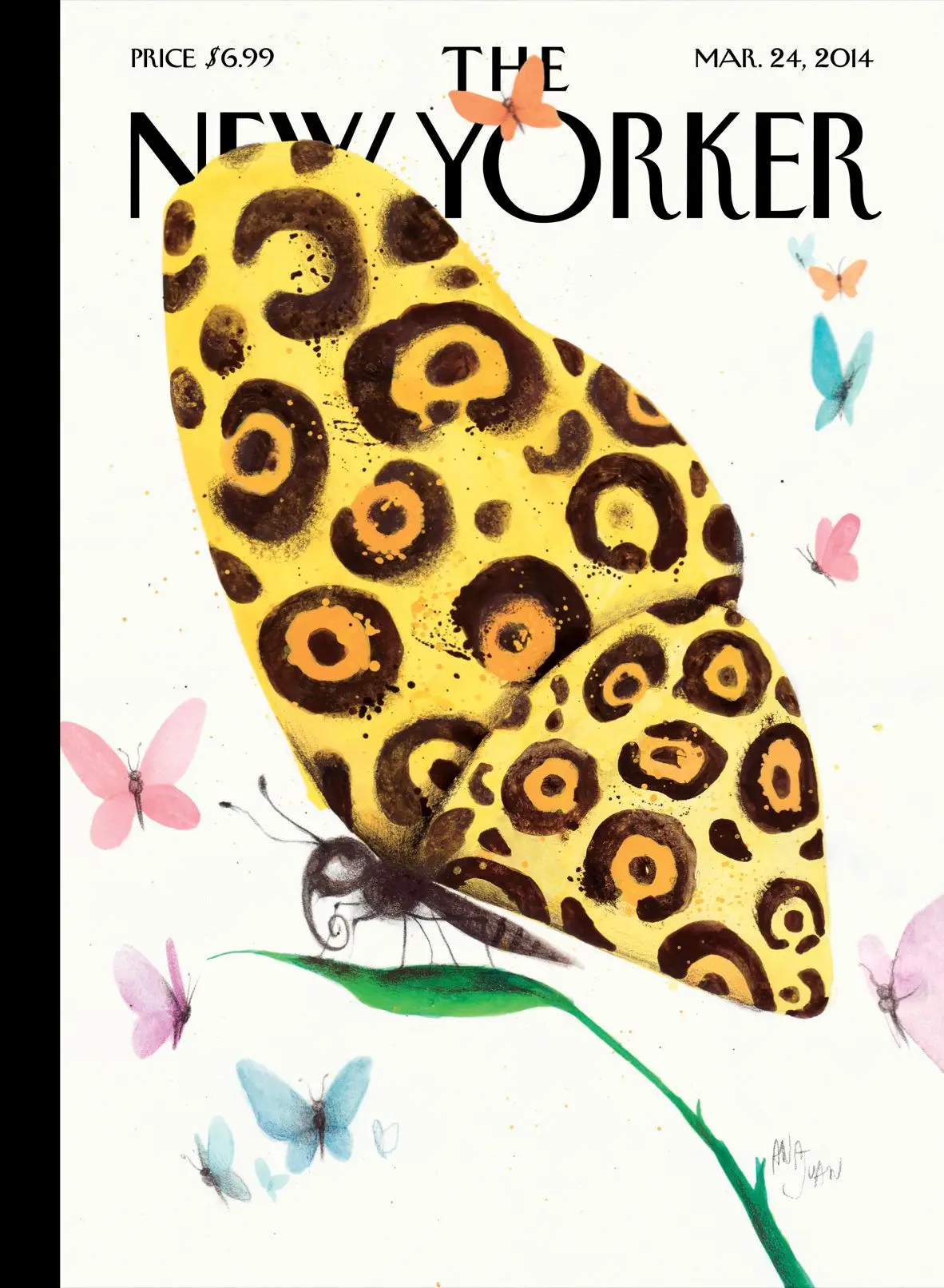 Обложка The New Yorker, 24 марта 2014: Метаморфоза, художник Ана Хуан